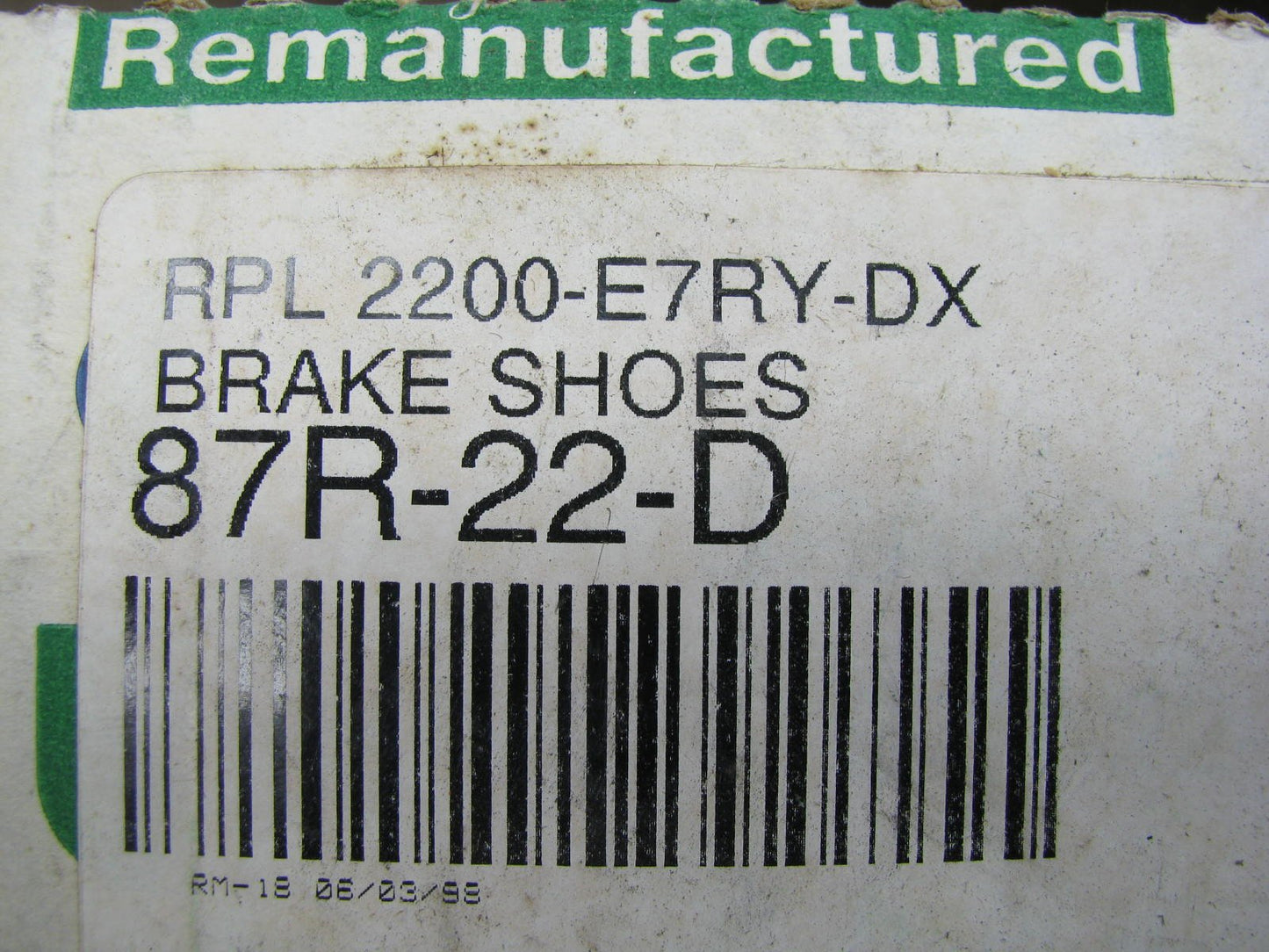 REMAN. OEM Ford E7RY-2200-DX REAR Brake Pads 1988-89 Merkur Scorpio