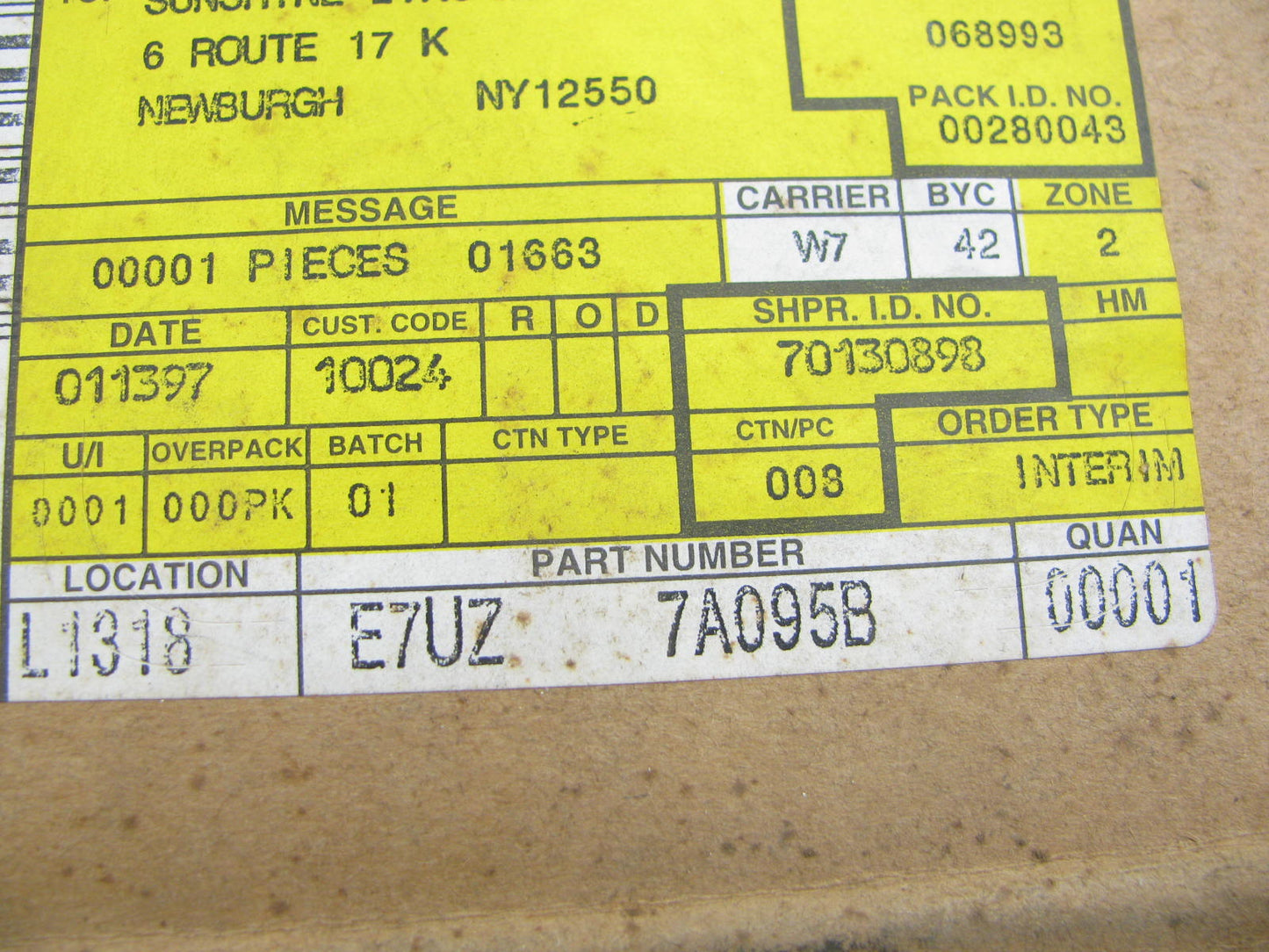 NEW GENUINE OEM Ford E7UZ-7A095-B Automatic Transmission Oil Cooler