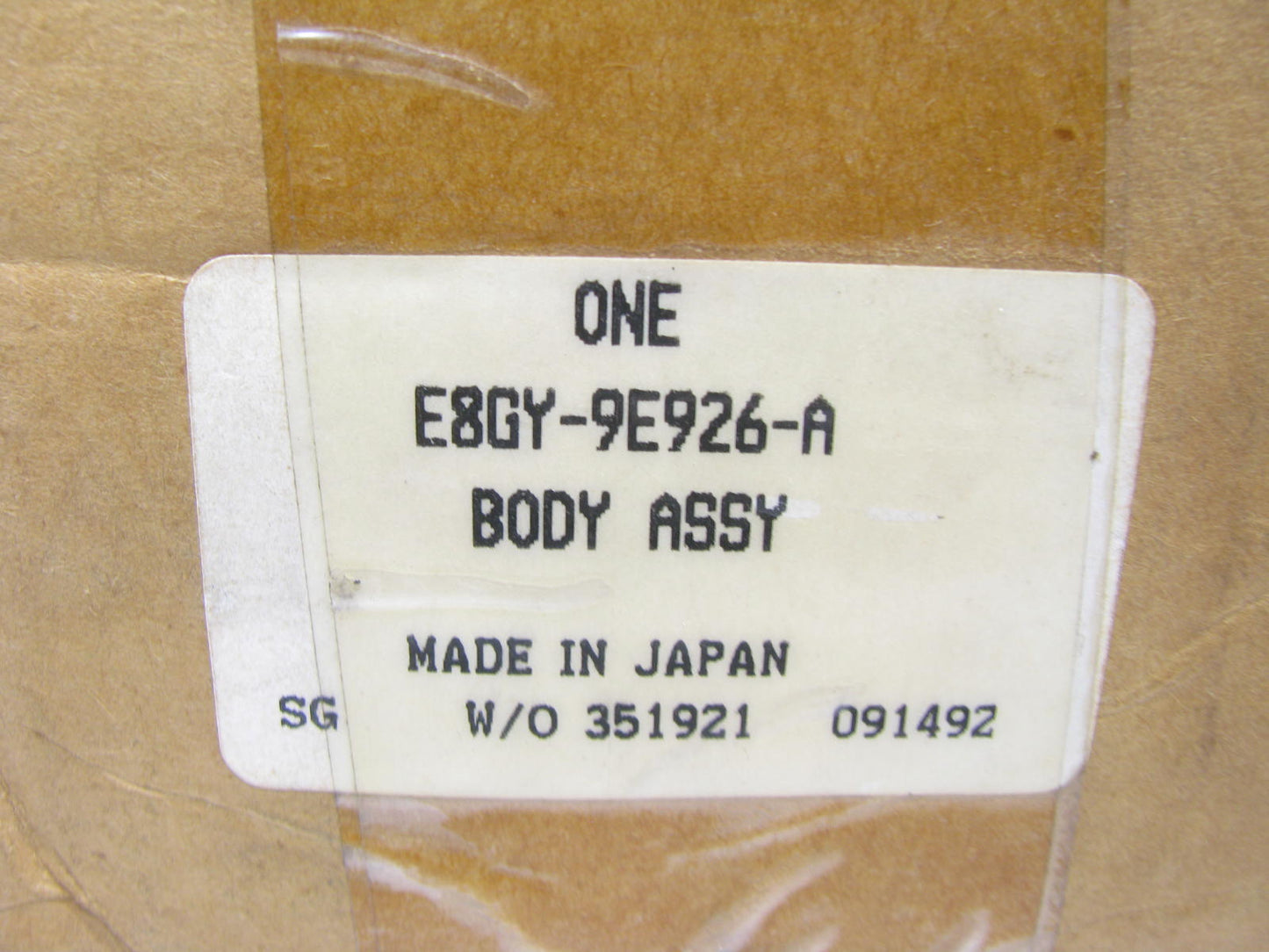 DAMAGED TPS - Ford E8GY-9E926-A Throttle Body Assembly 88 Mercury Tracer MEXICO