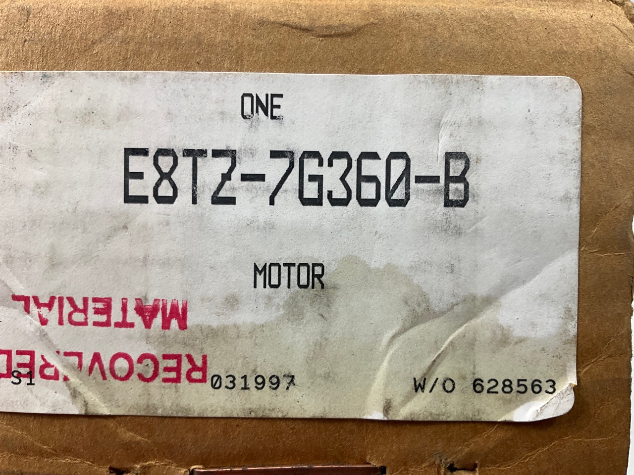 NEW - OEM Ford E8TZ-7G360-B Transfer Case Motor - Borg Warner 1356