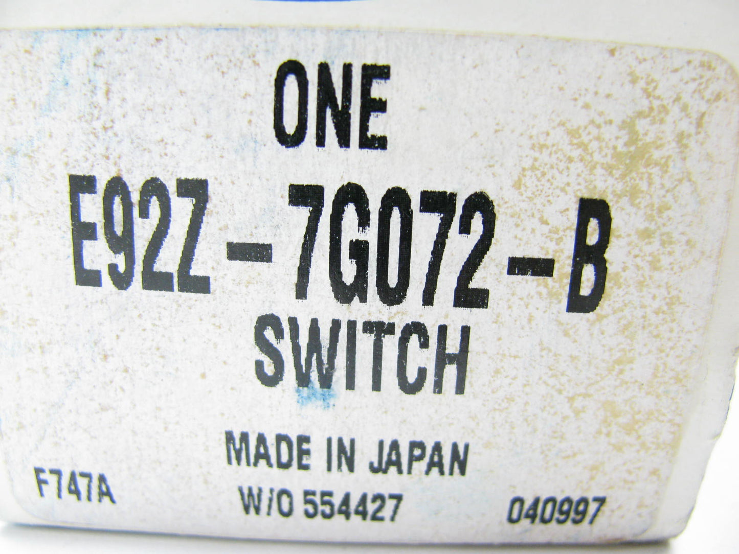 NEW - OEM Ford E92Z-7G072-B Manual Transmission Back Up Lamp Switch Assembly