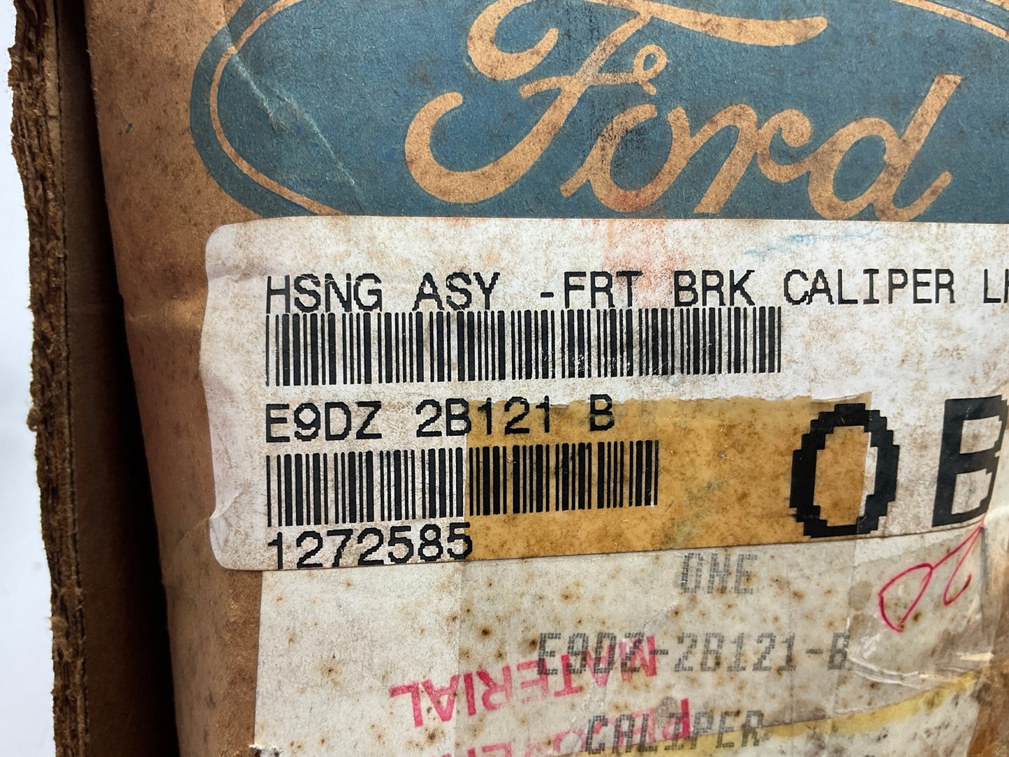 NOS - OEM Ford E9DZ-2B121-B Front Left Disc Brake Caliper