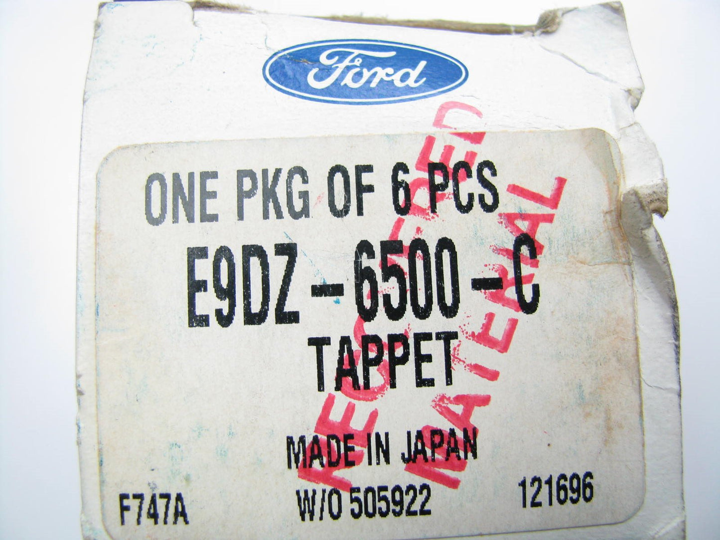 (6) NEW GENUINE OEM Ford E9DZ-6500-C Valve Lifters - Taurus 3.0L SHO & 3.2L SHO.