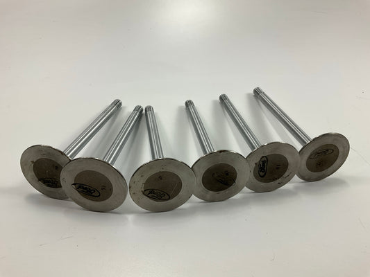 (6) NEW - OEM Ford E9SZ-6507-B Intake Valve .38mm / 0.15'' O/S 1982-1989 3.8L-V6