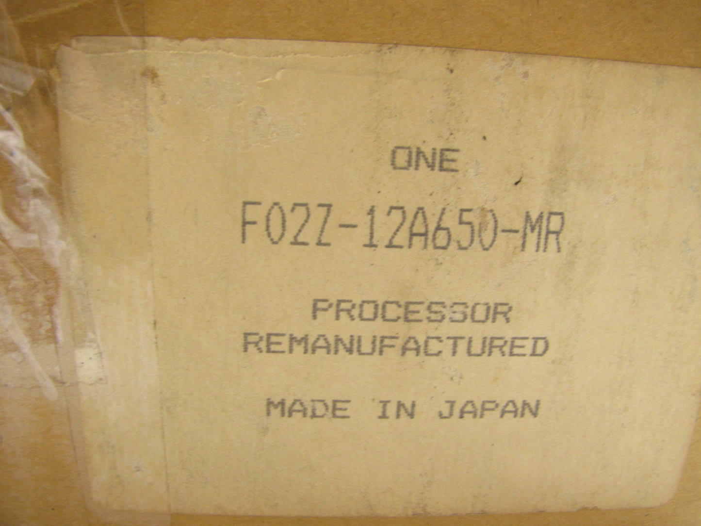 Reman OEM Ford F02Z-12A650-MR Engine Control Module ECM ECU 90-92 Probe 2.2L A/T
