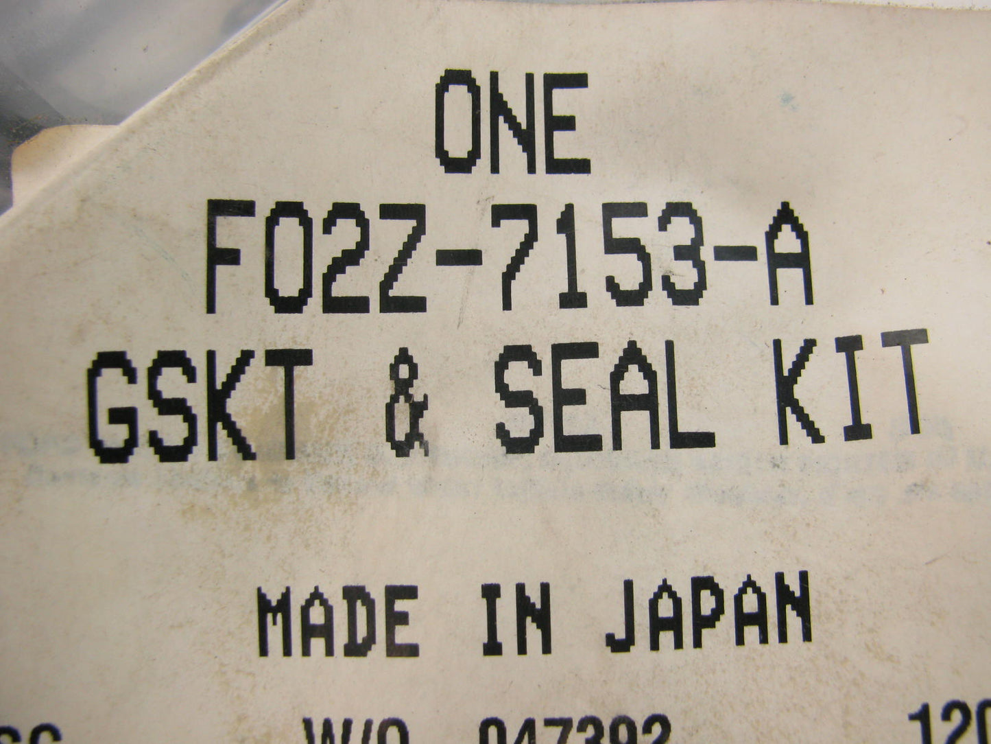 NEW - OEM Ford F02Z-7153-A Automatic Transmission Gasket & Seal Kit - 1990 4EAT