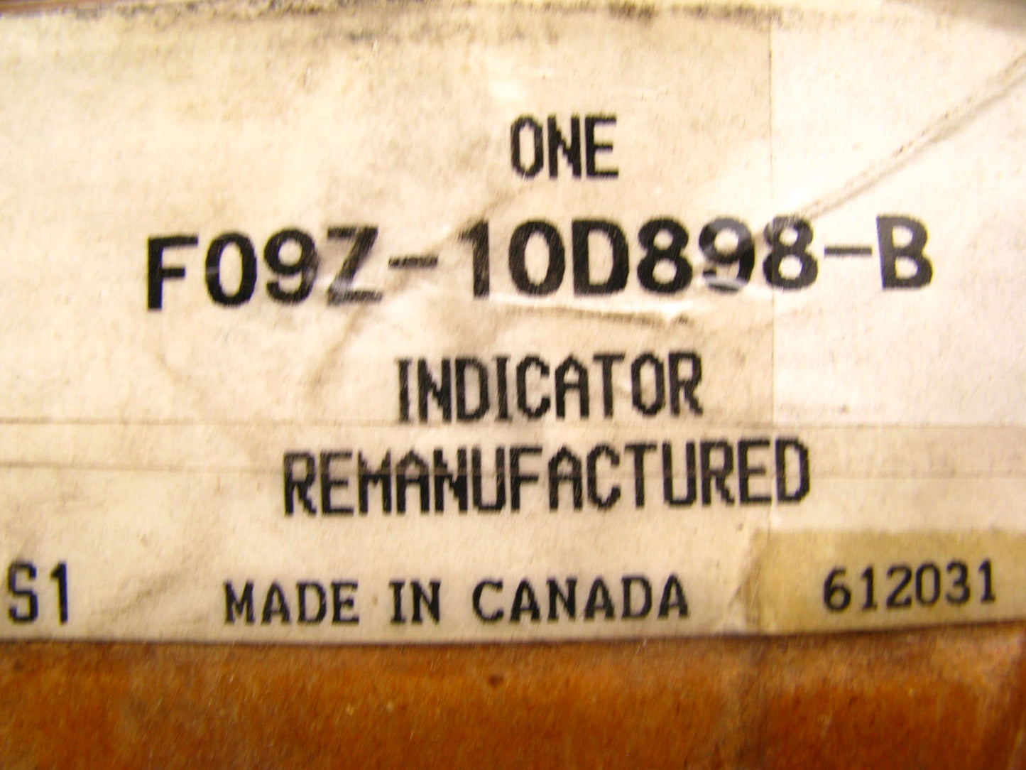 NEW - OEM Ford F09Z-10D898-B Information Center 1990-1991 Aerostar 4.0L-V6