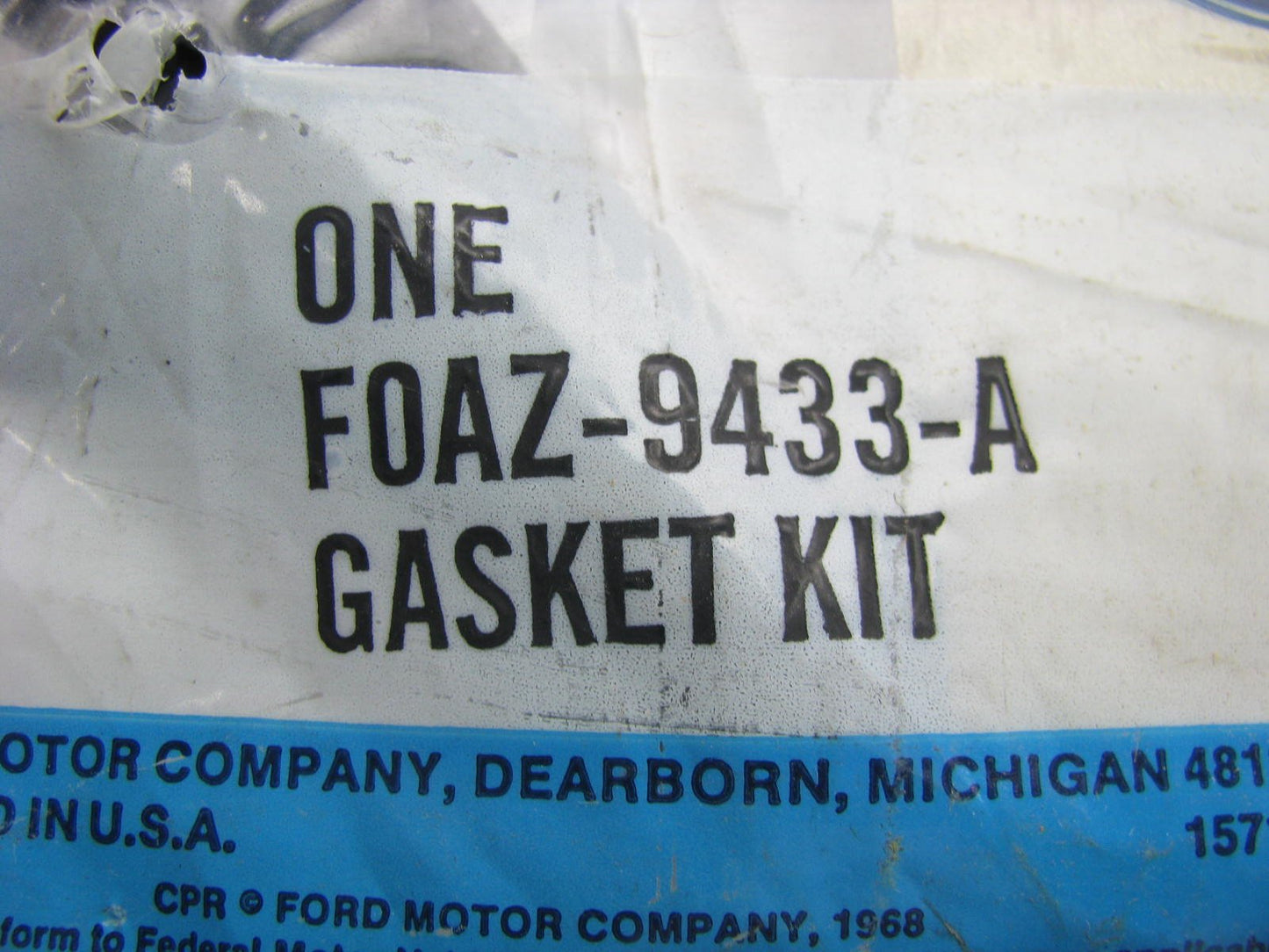 NEW GENUINE OEM Ford F0AZ-9433-A Engine Intake Manifold Gaskets