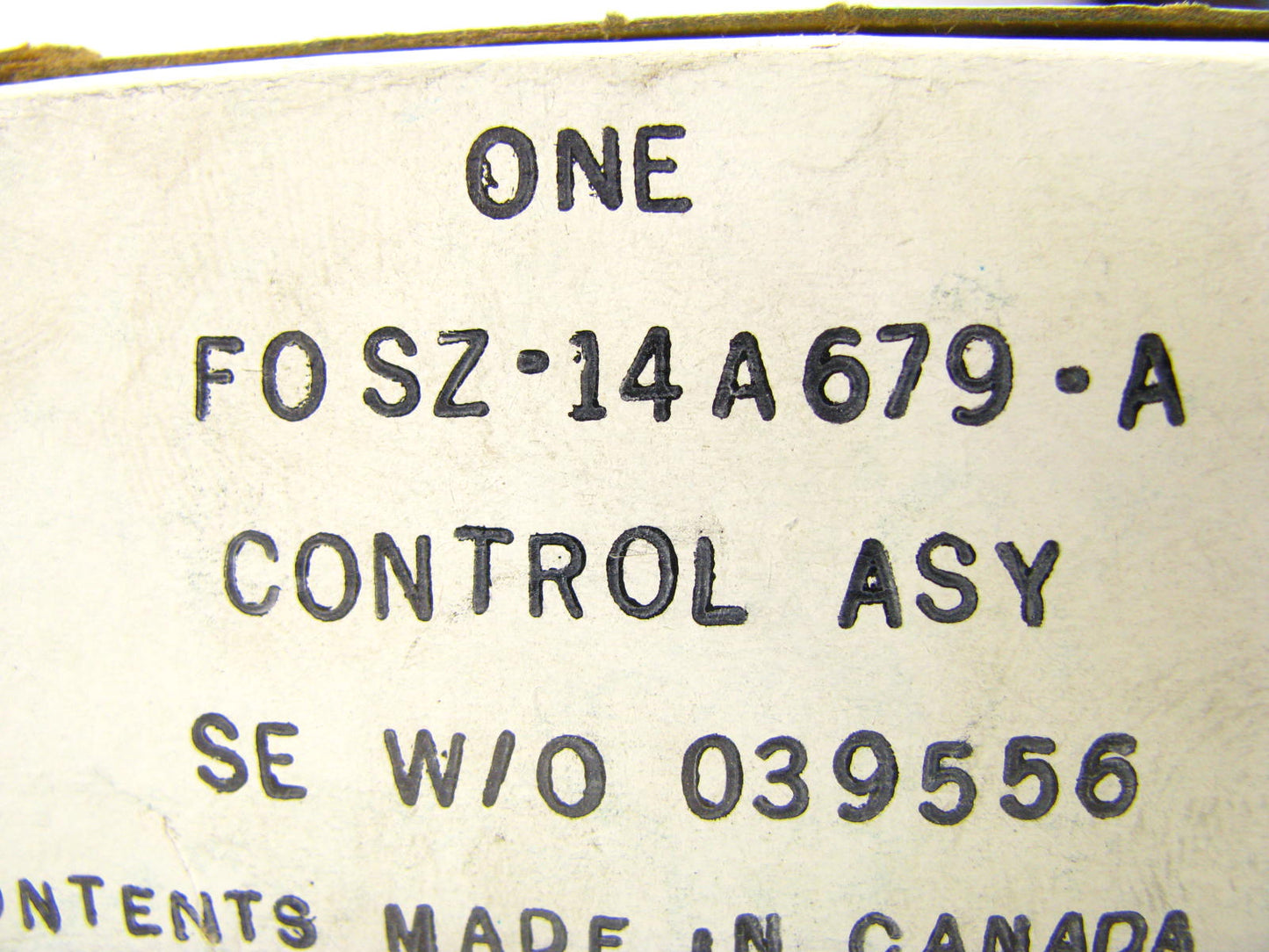 NEW - OEM Ford F0SZ-14A679-A Seat Belt Control Module 1989-1990 Thunderbird