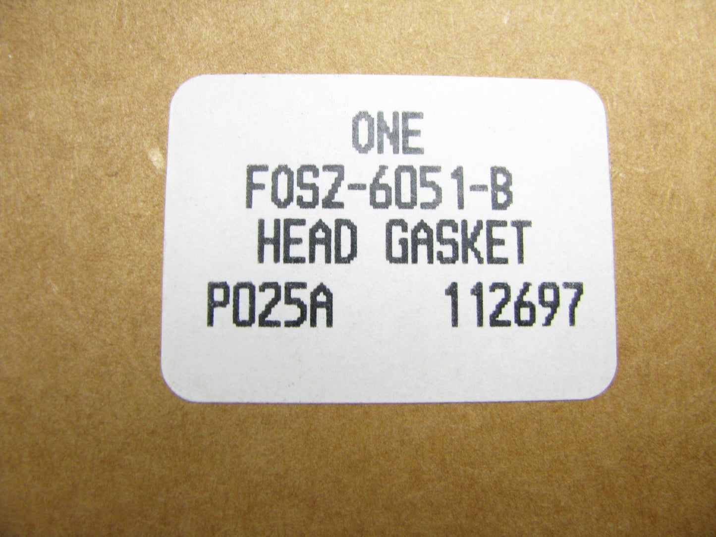 NEW OEM Ford F0SZ-6051-B SINGLE Head Gasket 1989-1995 Thunderbird 3.8L V6