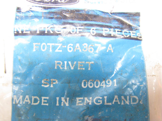 (6) NEW - OEM Ford F0TZ-6A367-A Engine Balance Plate Rivet 1990-97 4.0L-V6 OHV