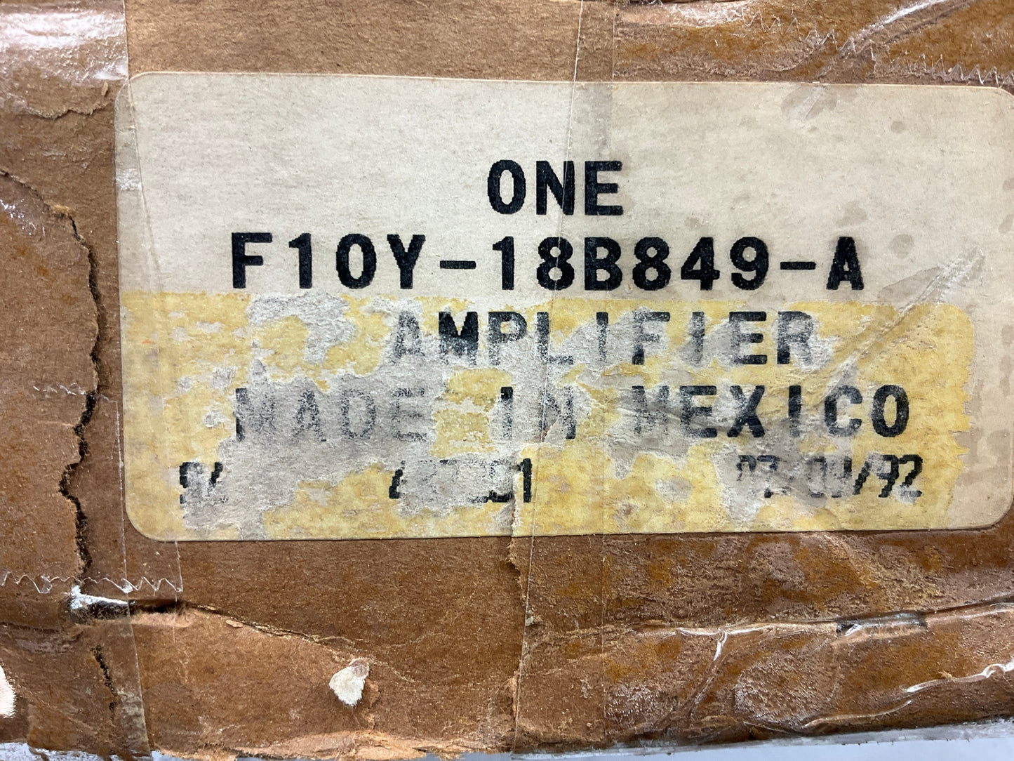 NOS Genuine OEM Ford F10Y-18B849-A Amplifier F20F-18C808-AA 1991-92 Continental