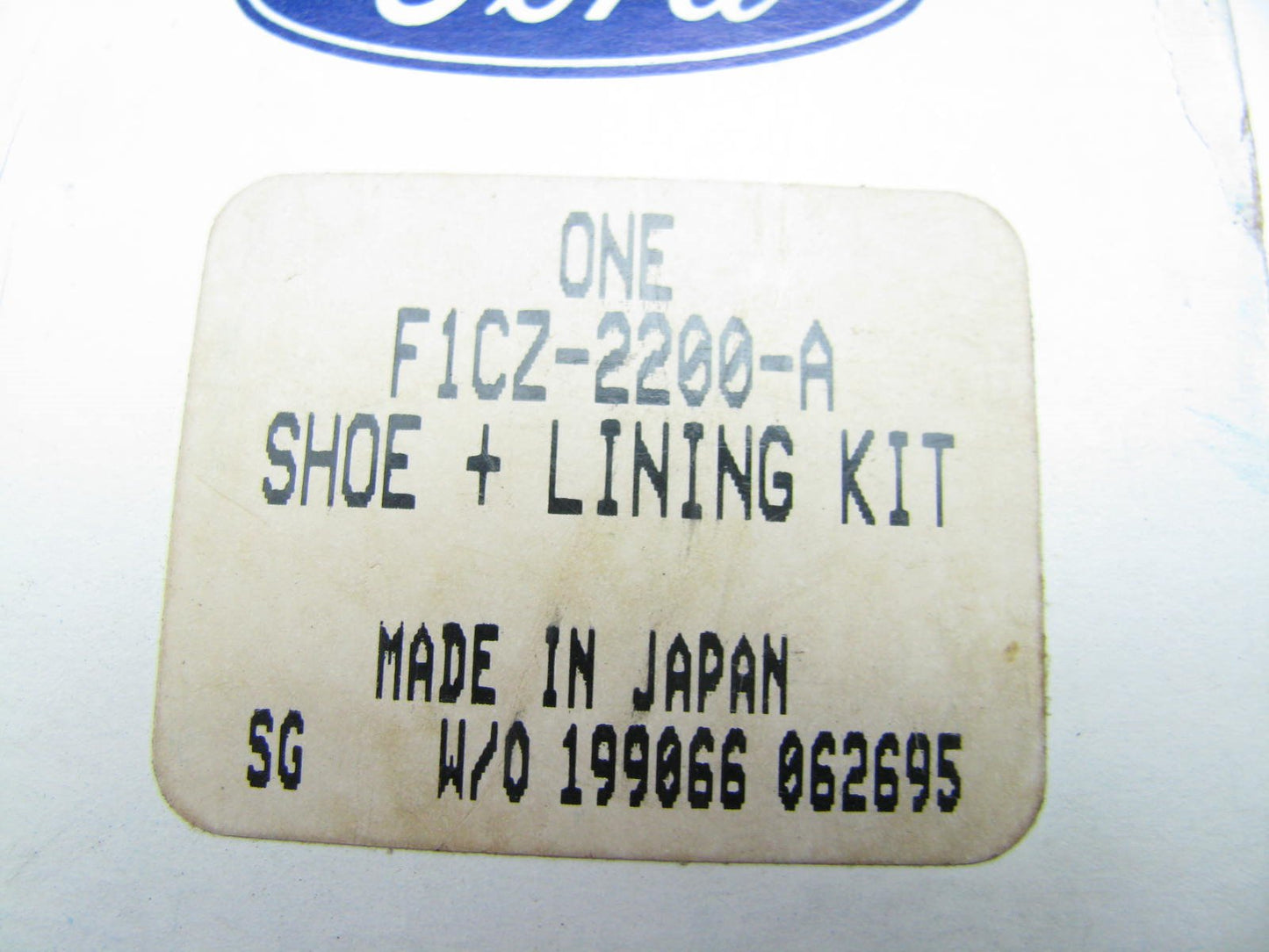 New Genuine OEM Ford F1CZ-2200-A Rear Disc Brake Pads 1991-1996 Ford Escort