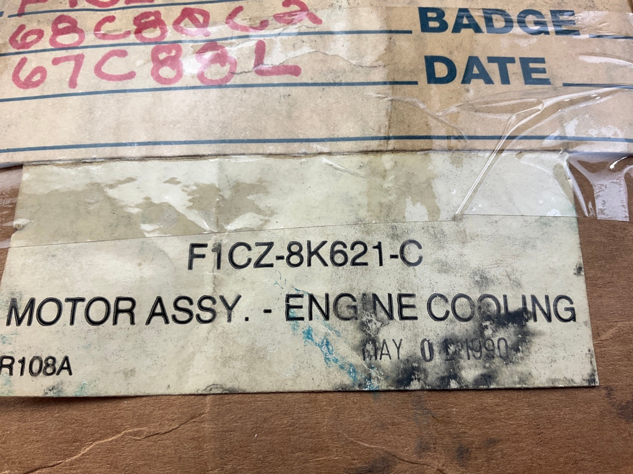 NEW - OEM Ford F1CZ-8K621-C Engine Cooling Fan Motor 91-92 Escort Tracer W/O AC