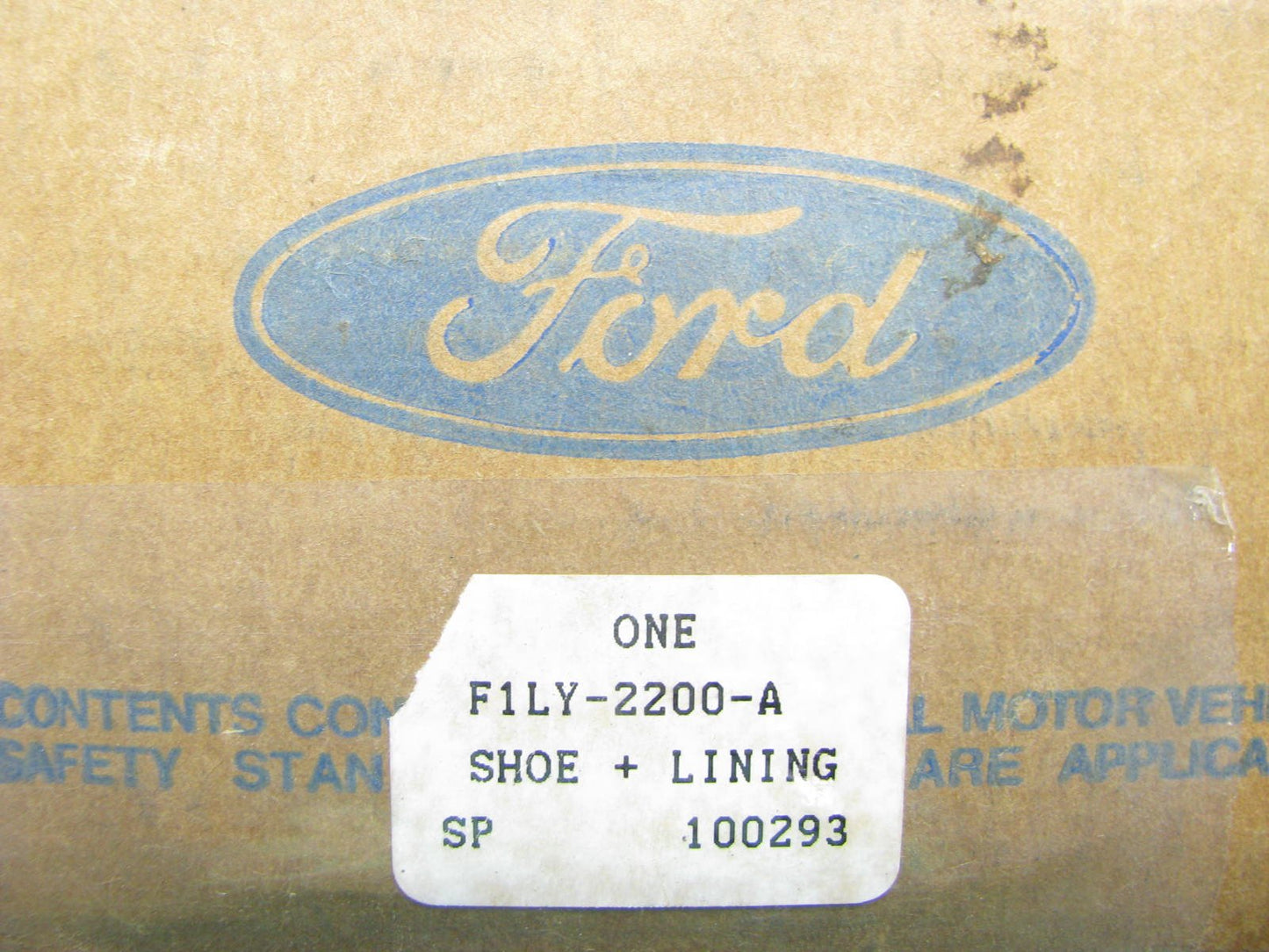 NEW GENUINE OEM Ford F1LY-2200-A Rear Disc Brake Pads