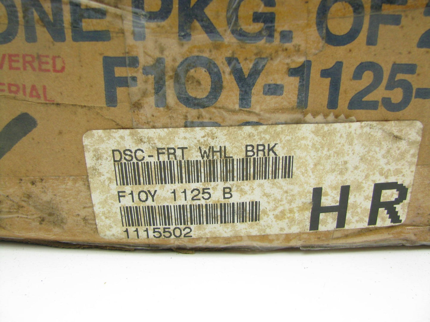 (2) Genuine OEM Ford F1OY-1125-B Front Disc Brake Rotors F10Y-1125-B PAIR