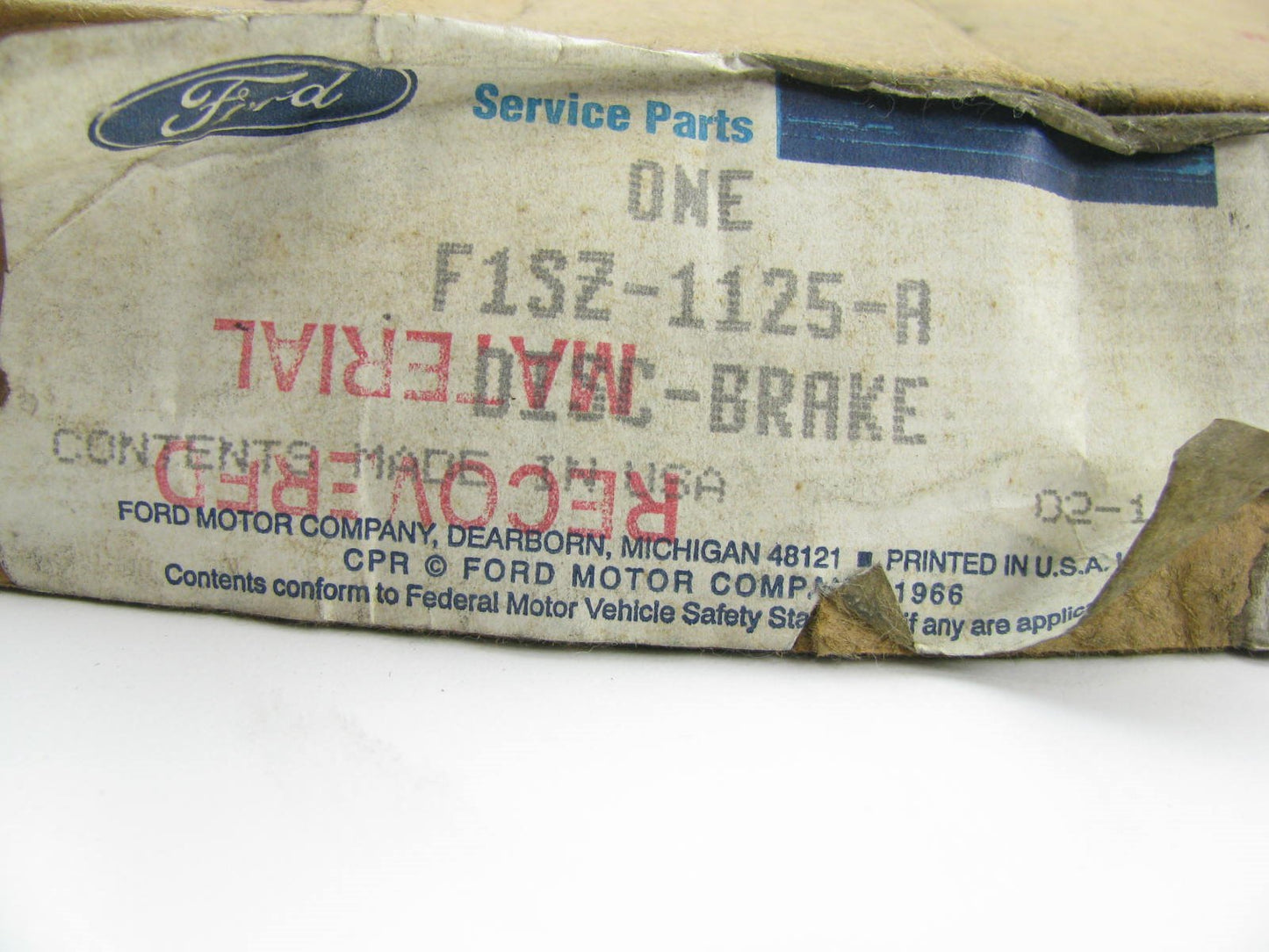 (x2) NOS OEM Ford Front Disc Brake Rotors F1SZ-1125-A