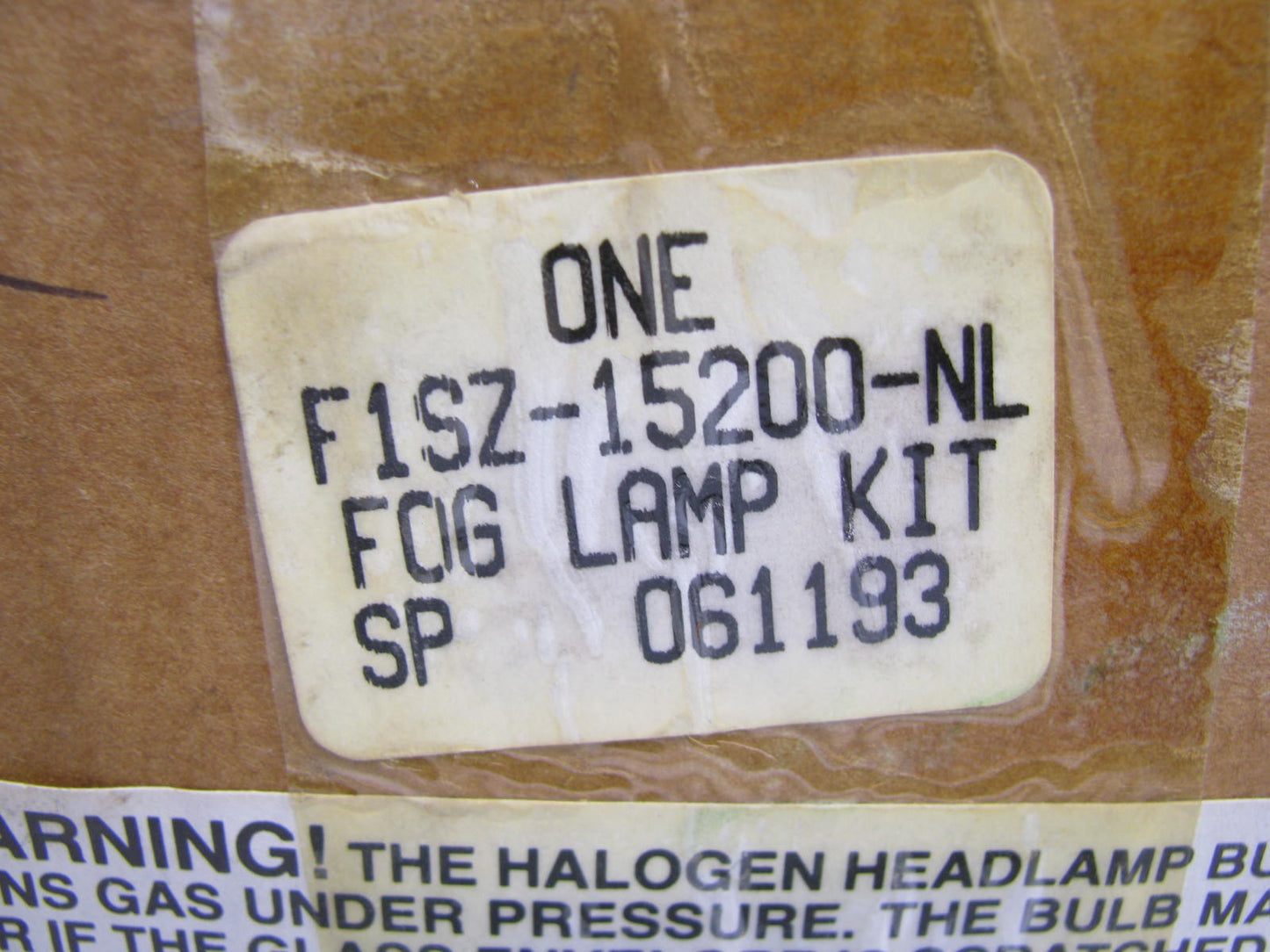 NEW - OEM Ford F1SZ-15200-NL Front Fog Light Lamp Kit For 1989-1991 Thunderbird