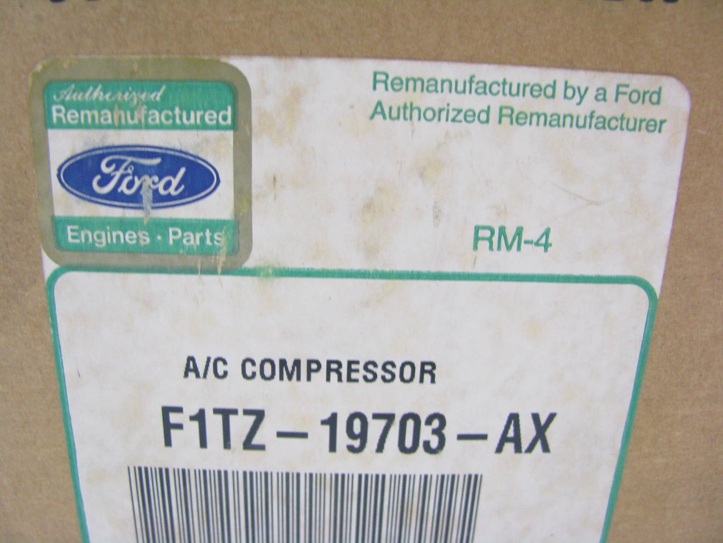 Reman - OEM Ford F1TZ-19703-AX A/C Compressor Assembly W/O Clutch