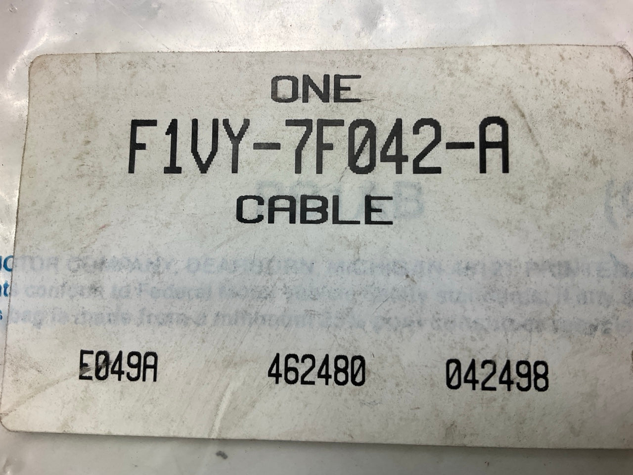 MISSING RETAINER - Ford F1VY-7F042-A Transmission Shift Cable 1991-92 Town Car
