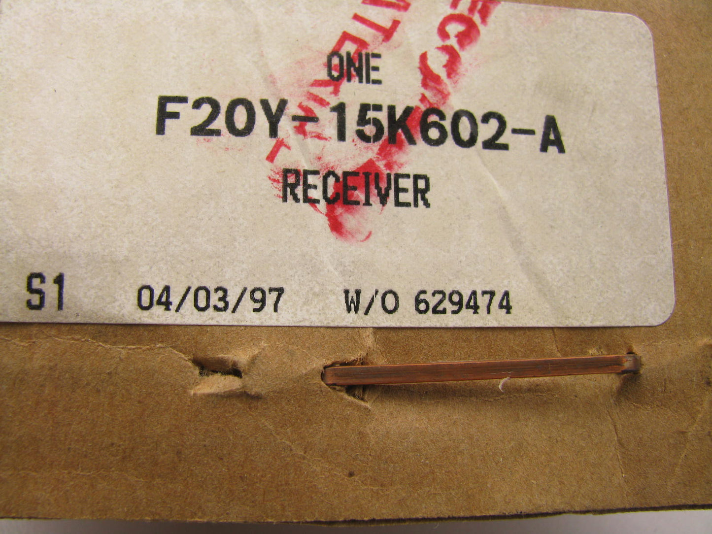 Ford OEM F20Y-15K602-A Keyless Entry Remote Receiver 1992 Lincoln Continental