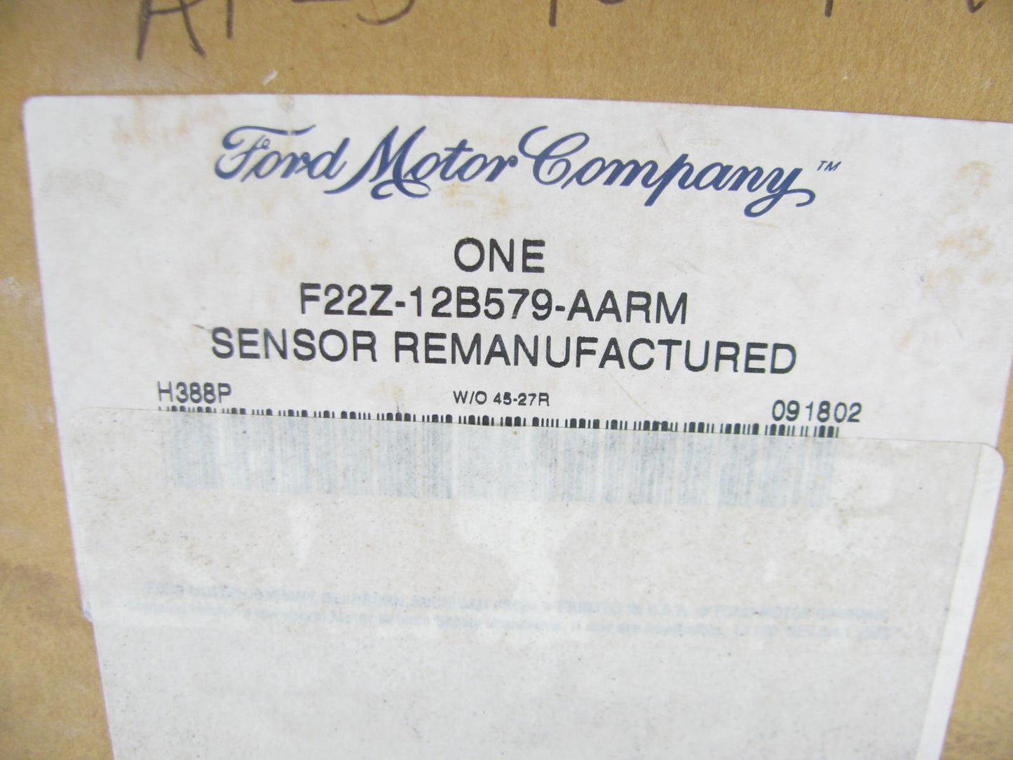OEM Reman Mass Air Flow Sensor F22Z-12B579-AARM For 1993-1995 Ford Probe