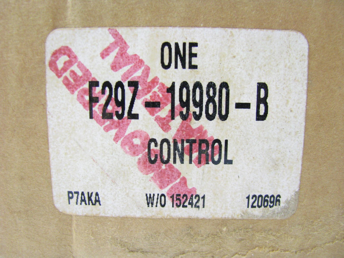 NEW OEM Ford F29Z-19980-B A/C Heater Control Switch - 1992-1997 Ford Aerostar
