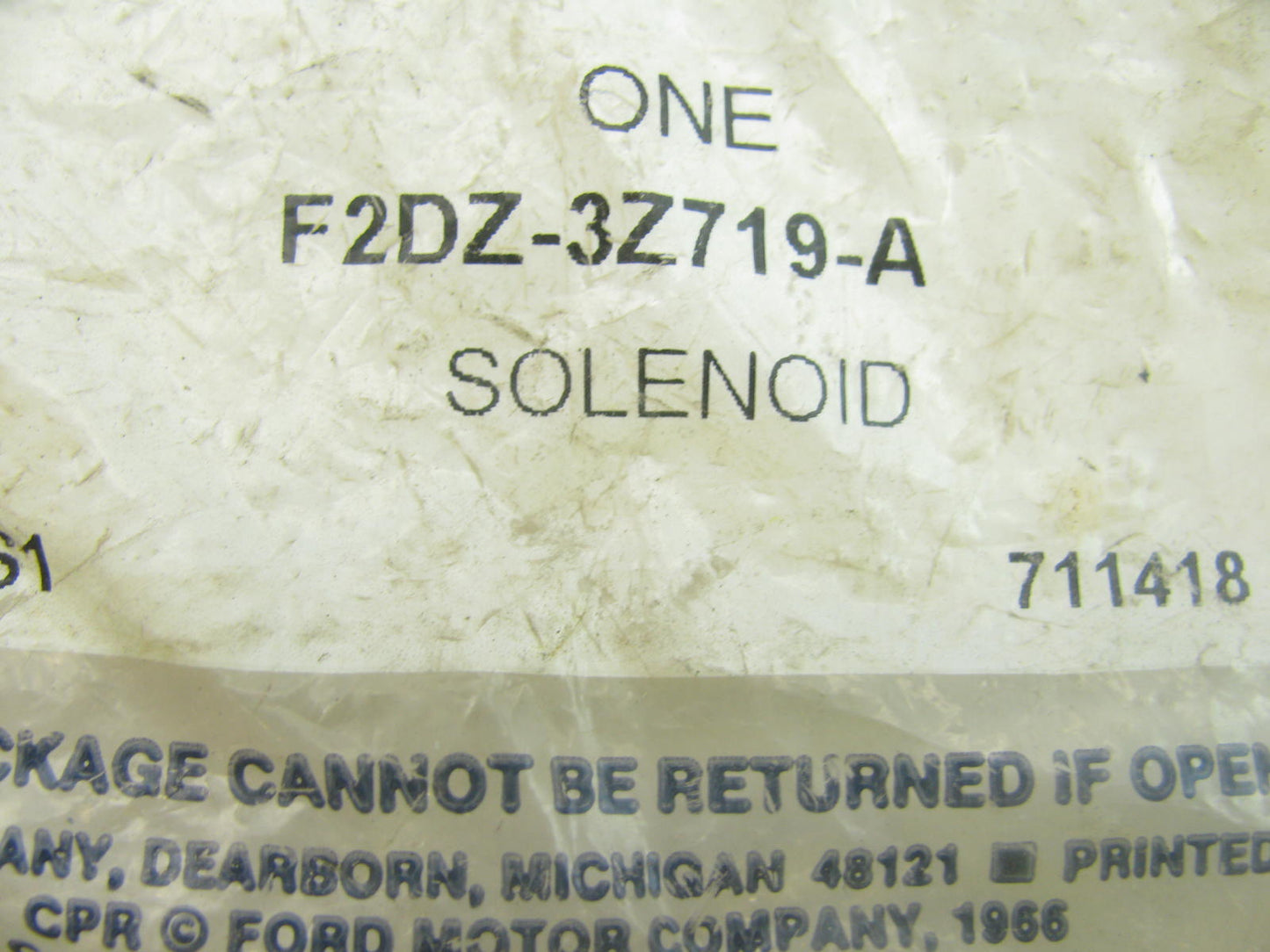 NEW GENUINE Ford F2DZ-3Z719-A Automatic Transmission Shift Interlock Solenoid