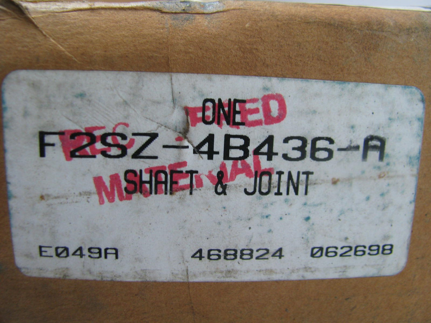 NOS OEM Ford F2SZ-4B436-A Rear CV Axle Shaft 1993-97 Thunderbird Cougar 3.8L V6