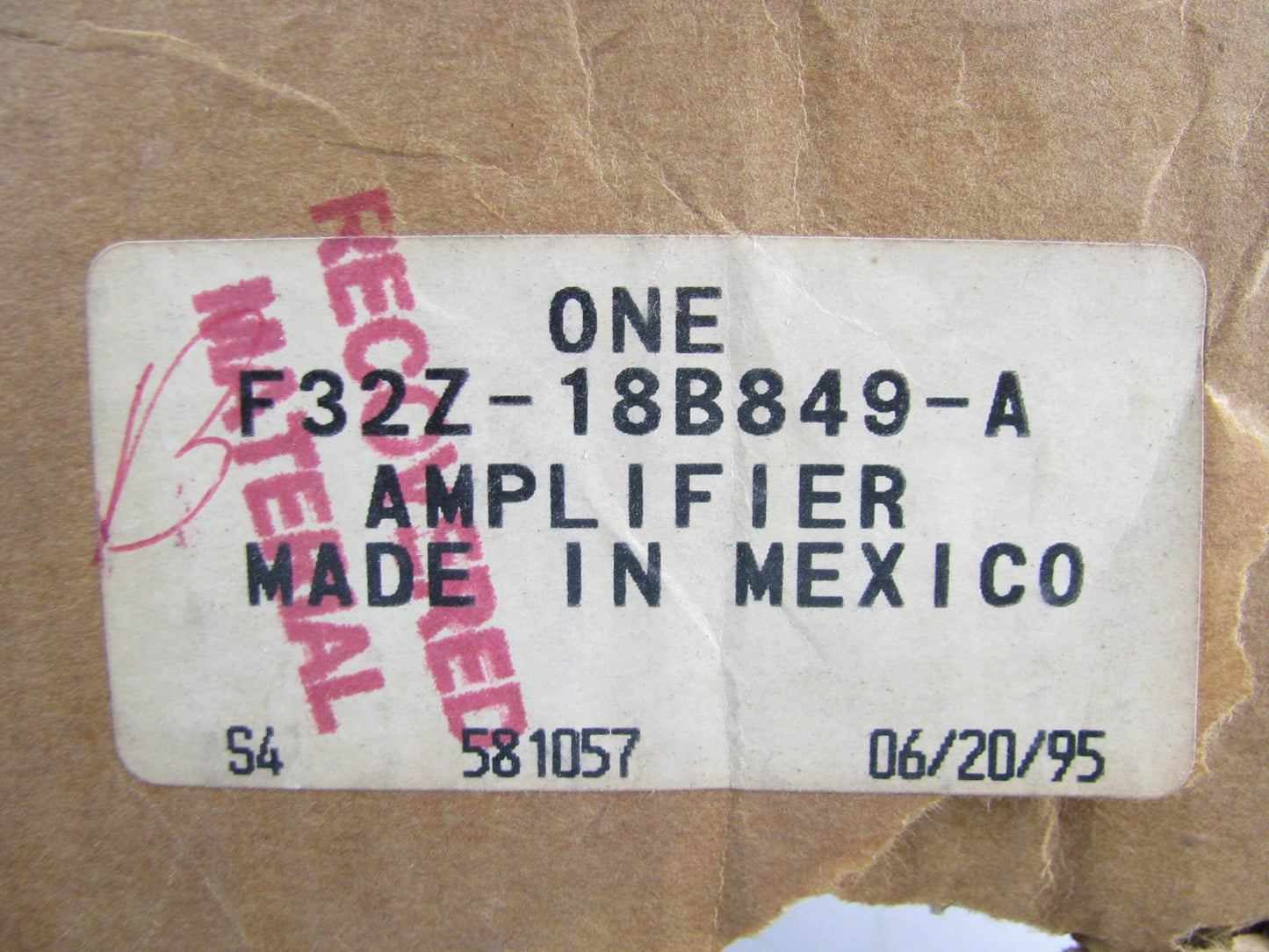 NOS OEM Ford F32Z-18B849-A Subwoofer Amplifier F32F-18C808-BC 1993-1997 Probe
