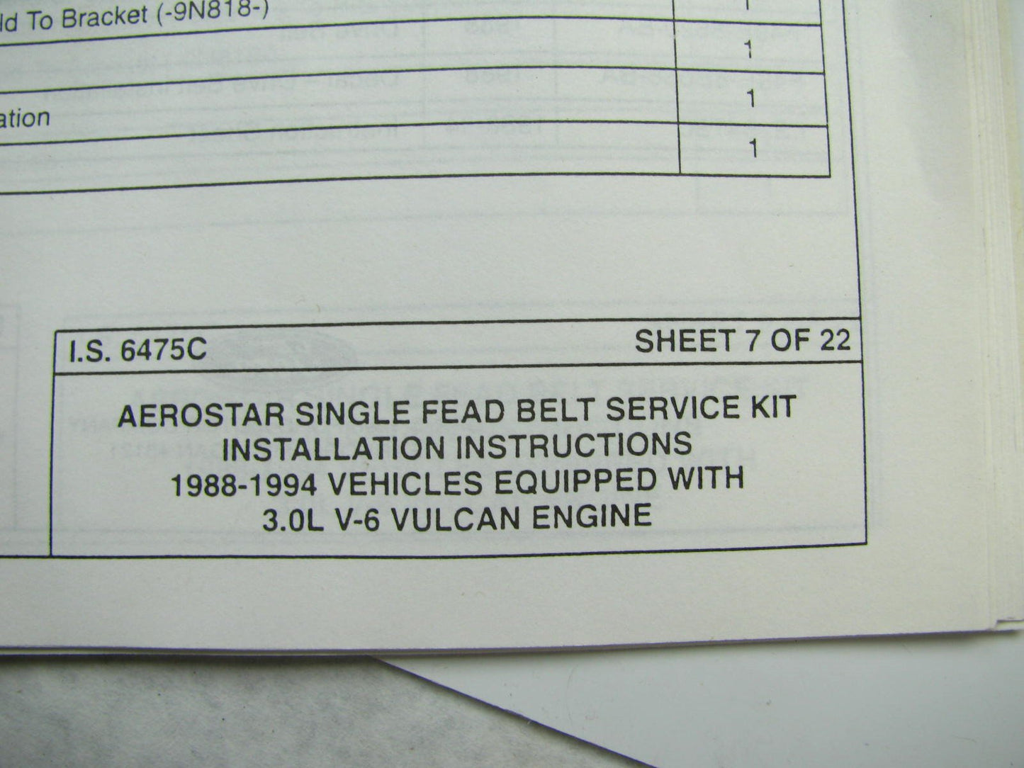 OEM Ford F37A-10039-EA Alternator Mount Bracket - Ranger B3000 Aerostar 3.0L V6