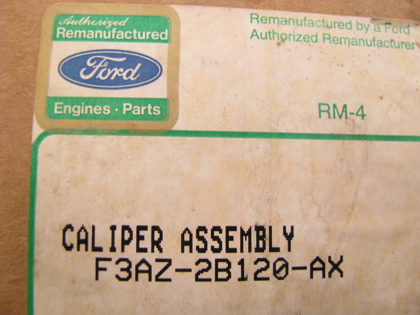 REMAN. OEM Ford F3AZ-2B120-AX FRONT RIGHT Disc Brake Caliper