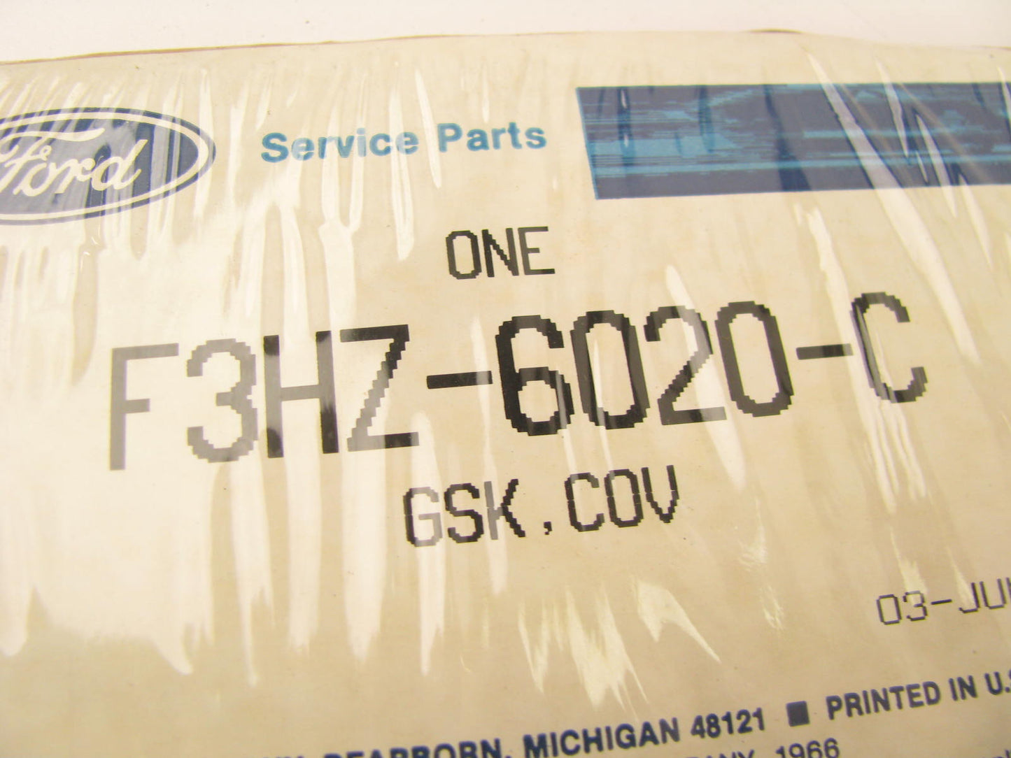 NEW - OEM Ford F3HZ-6020-C Outer Timing Cover Gasket 1993-1998 FD1060 190 210HP