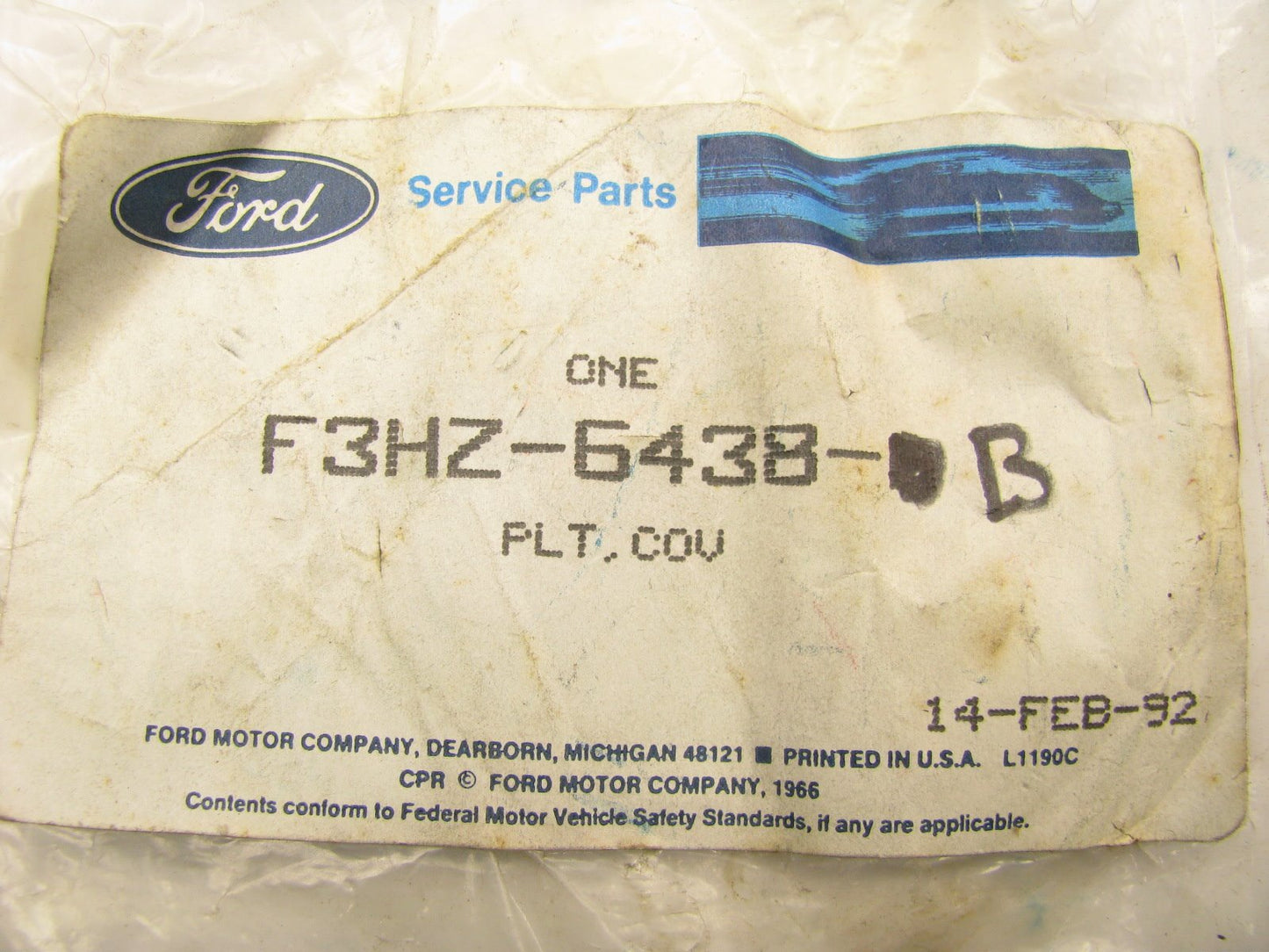 NEW - OEM Ford F3HZ-6438-B Flywheel Access Cover 1993-1997 F700 FD1060 3908095