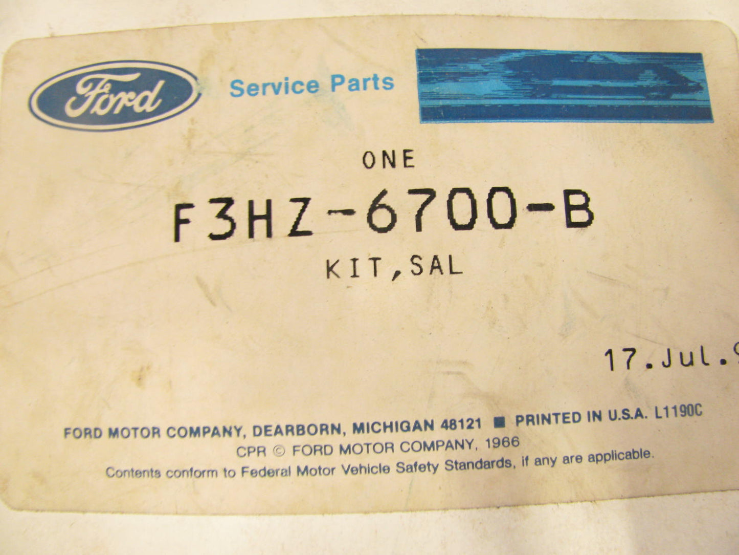 NEW - OEM Ford F3HZ-6700-B Front Crankshaft Seal 1993-1998 FD1460 8.3L-L6 Diesel