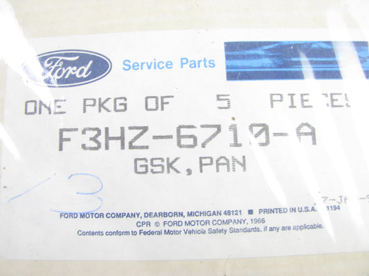 (3) NEW - OEM Ford F3HZ-6710-A Engine Oil Pan Gasket 1993-97 FD1060 5.9L DIESEL