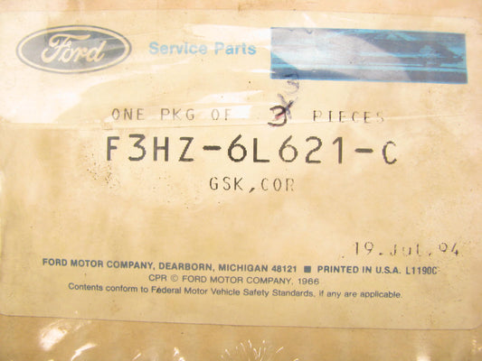 (3) NEW - OEM Ford F3HZ-6L621-C Oil Cooler To Plate Gasket 1994-1997 FD1460 8.3L