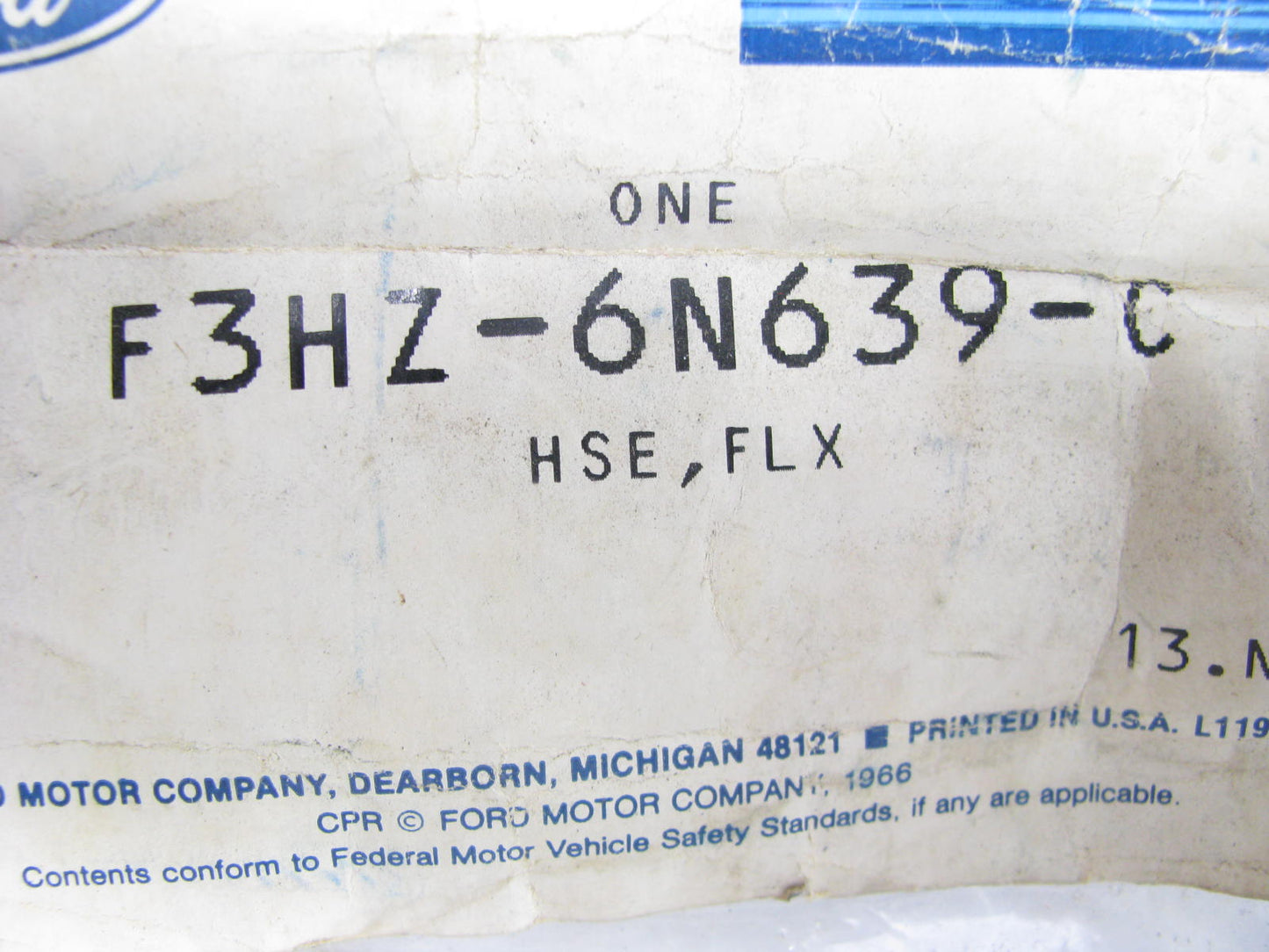 NEW - OEM Ford F3HZ-6N639-C Turbo Oil Tube Hose 1993-1998 FD1460 210 225 250 275