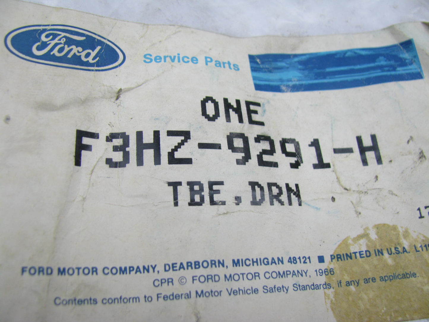 NEW - OEM Ford F3HZ-9291-H Fuel Filter Outlet Tube 1994-1997 FD1460 8.3L