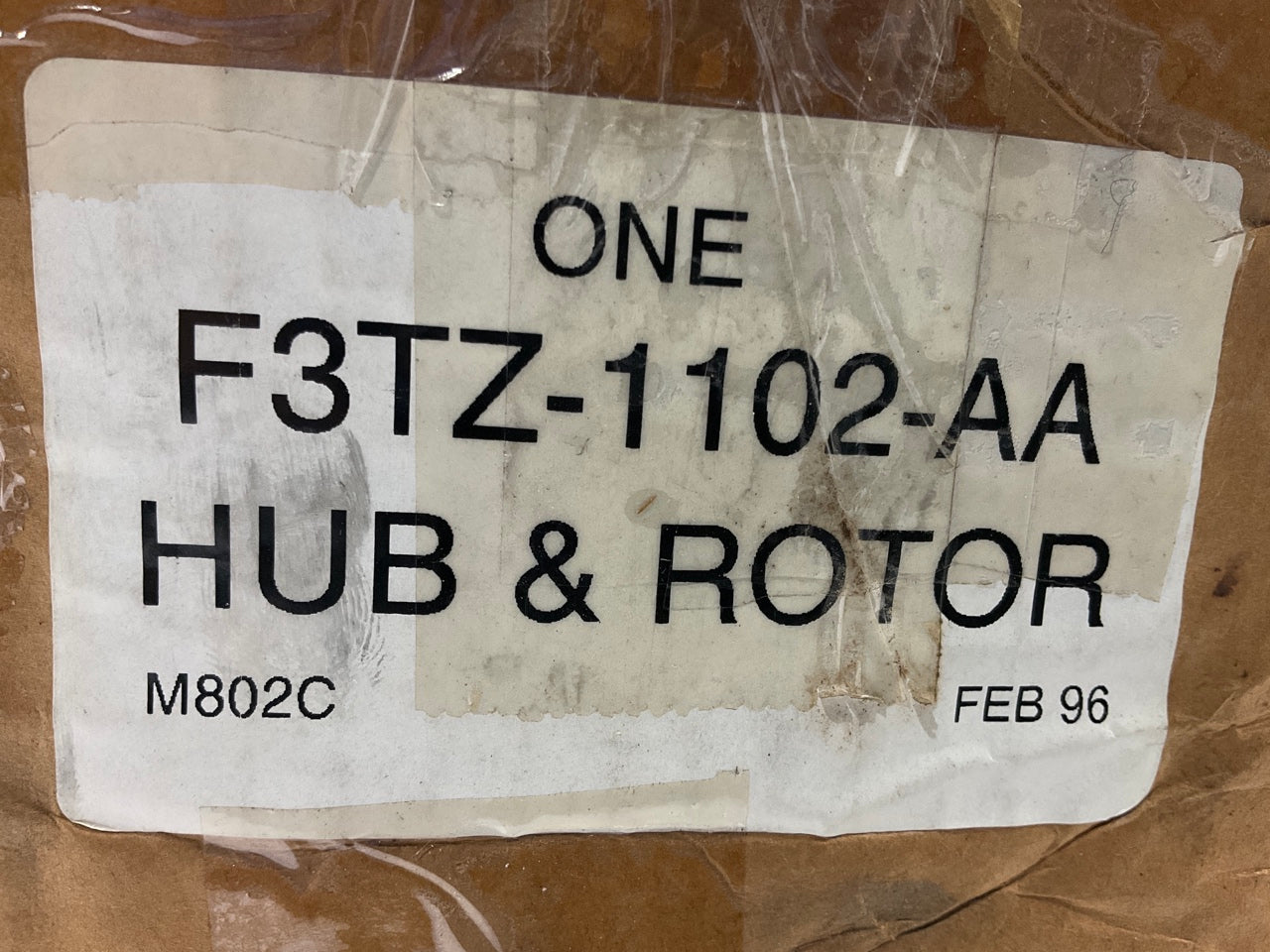 RUST - Ford F3TZ-1102-AA Front Disc Brake Rotor & Hub 1990-93 F150 Bronco 4WD