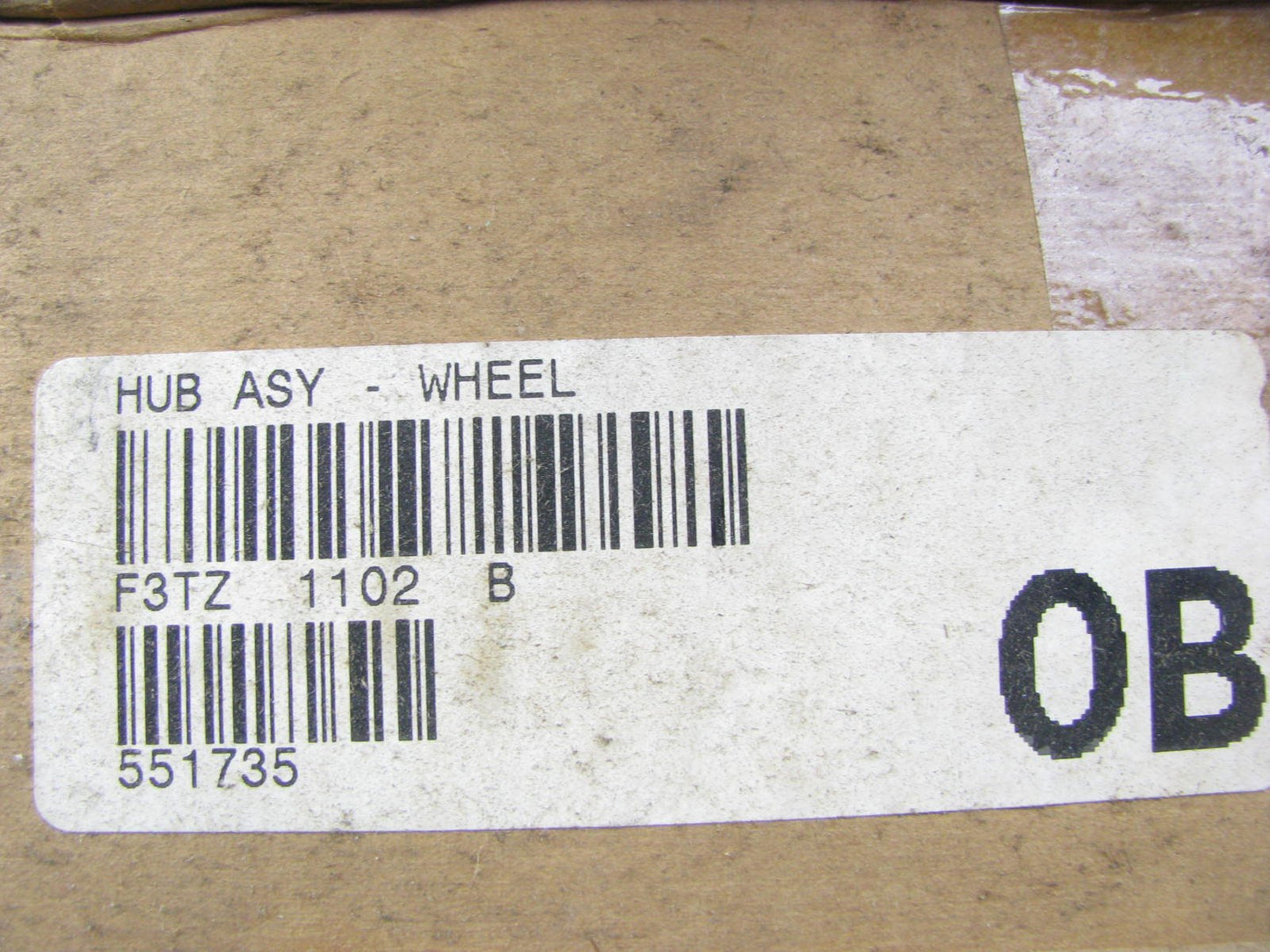 NEW - OEM Genuine Ford F3TZ-1102-B Front Brake Rotor & Hub - 5-LUG