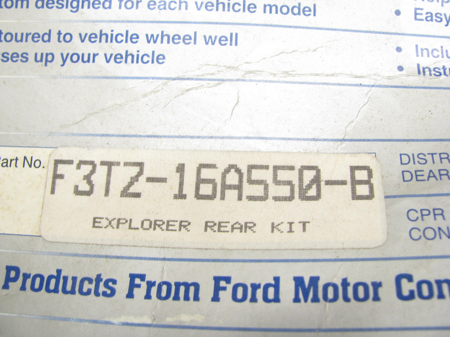 NEW OEM Ford Rear Splash Mud Guards F3TZ16A550B For 1993-1994 Ford Explorer