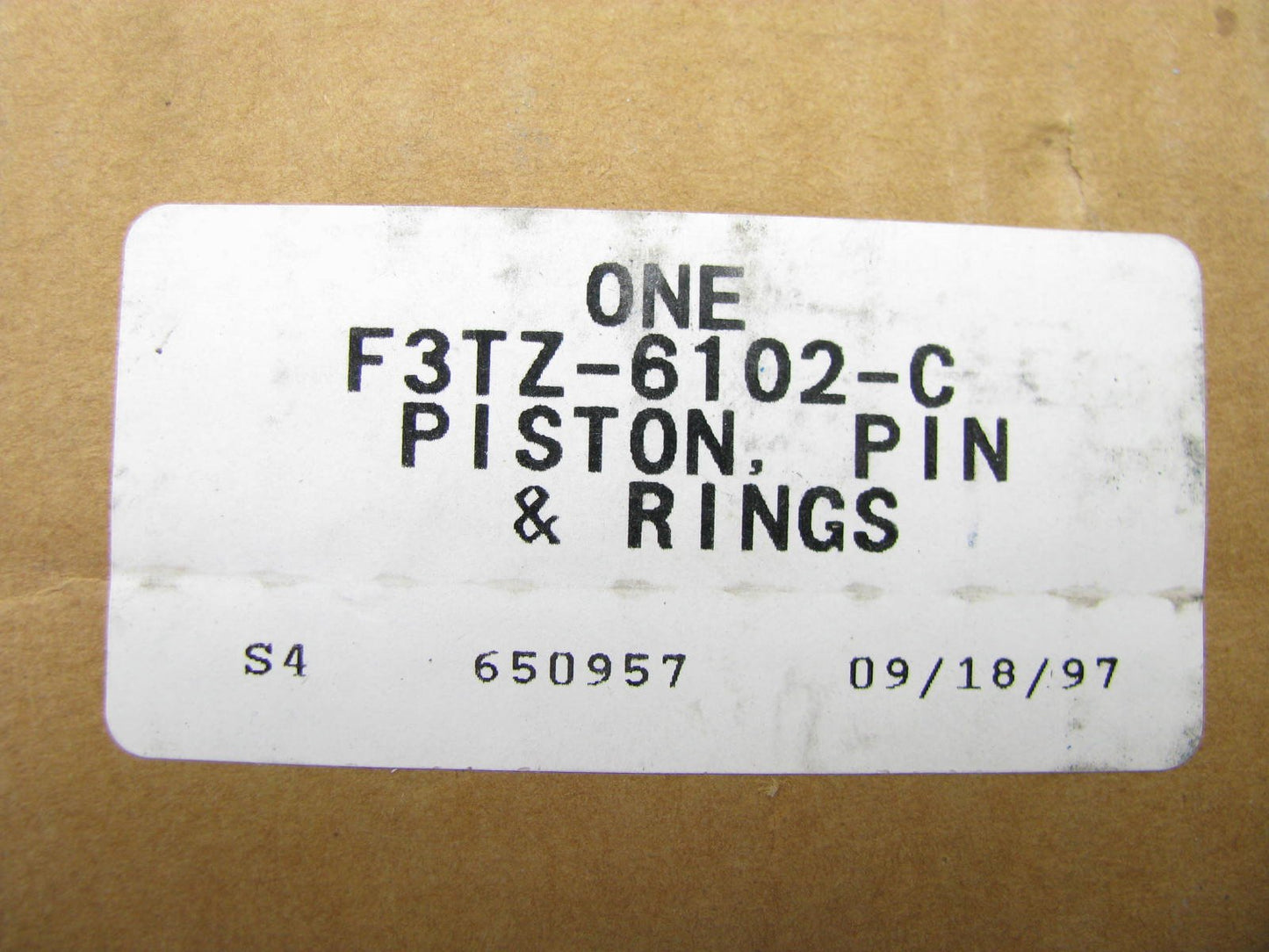 NEW - OEM Ford F3TZ-6102-C Engine Piston .020'' 1993-94 7.3L-V8 IDI Turbo Diesel