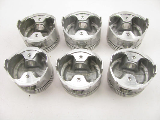(6) NEW GENUINE OEM Pistons For 1993-1998 Nissan Quest, Villager 0.010'' Oversize