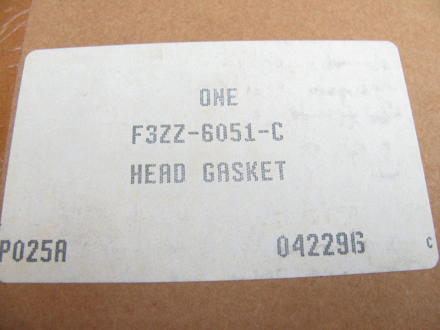 NEW GENUINE OEM Ford F3ZZ-6051-C Engine Cylinder Head Gasket - 2.3L 4-CYL.