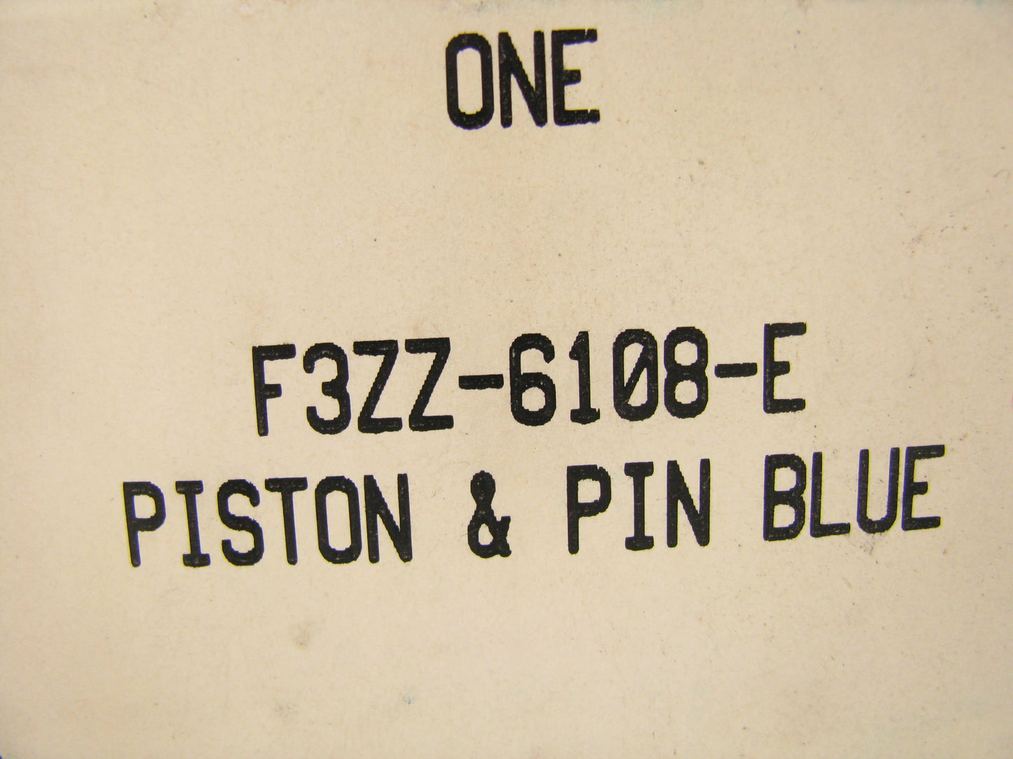 NEW - OEM Ford F3ZZ-6108-E Engine Piston - Standard (BLUE) 1987-2001 5.0L-V8