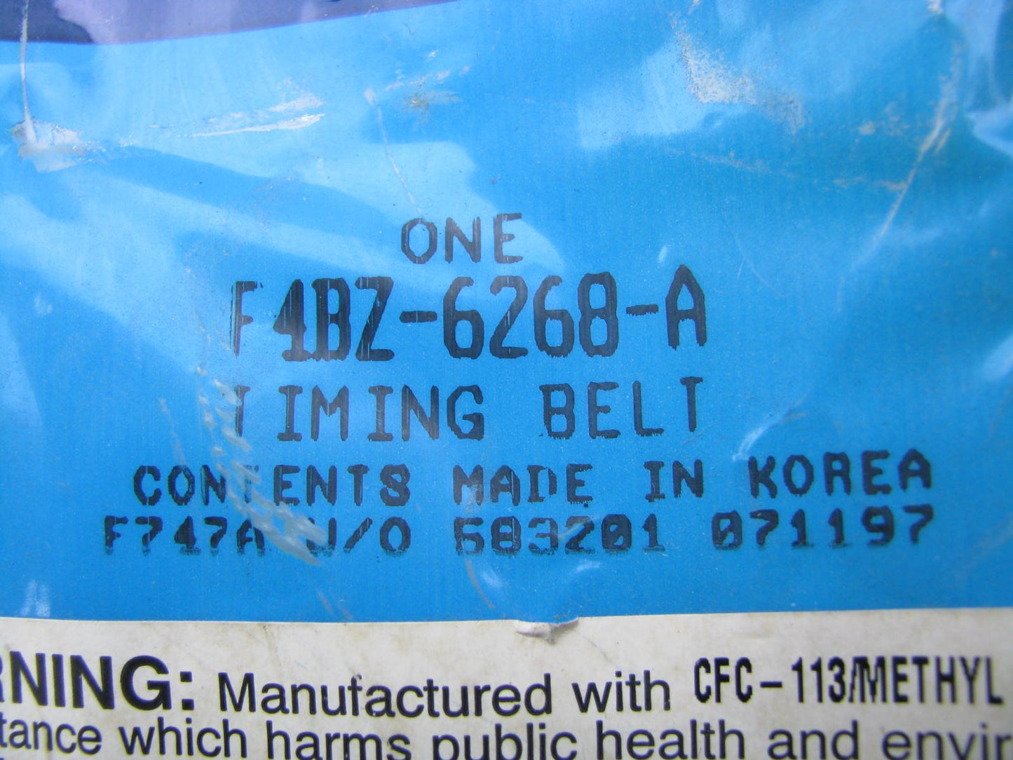 NEW GENUINE OEM Ford F4BZ-6268-A Engine Timing Belt 1994-1997 Aspire 1.3L