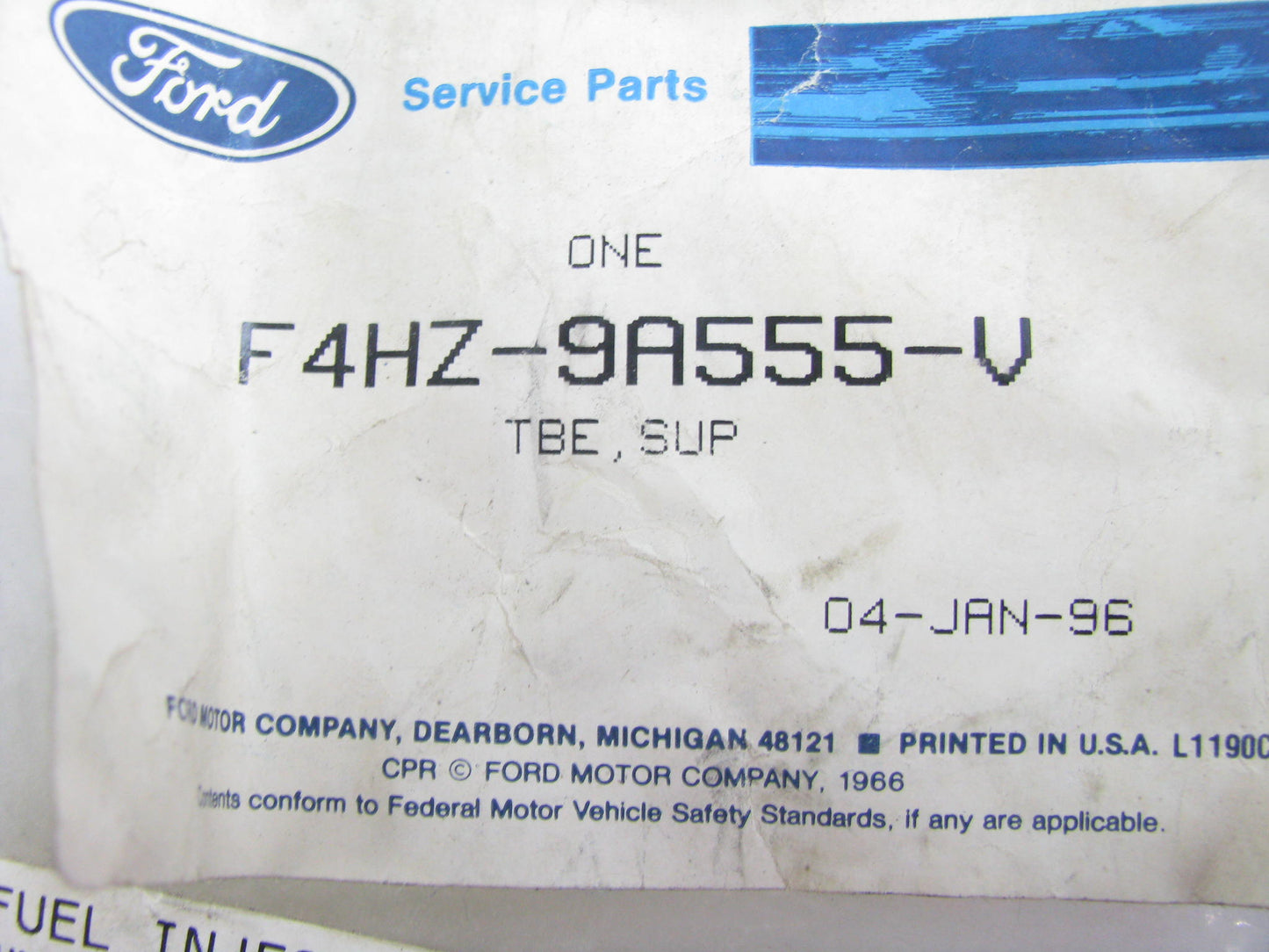 NEW - OEM Ford F4HZ-9A555-V Fuel Injector #2 Tube For 1995-1998 FD1460 Diesel