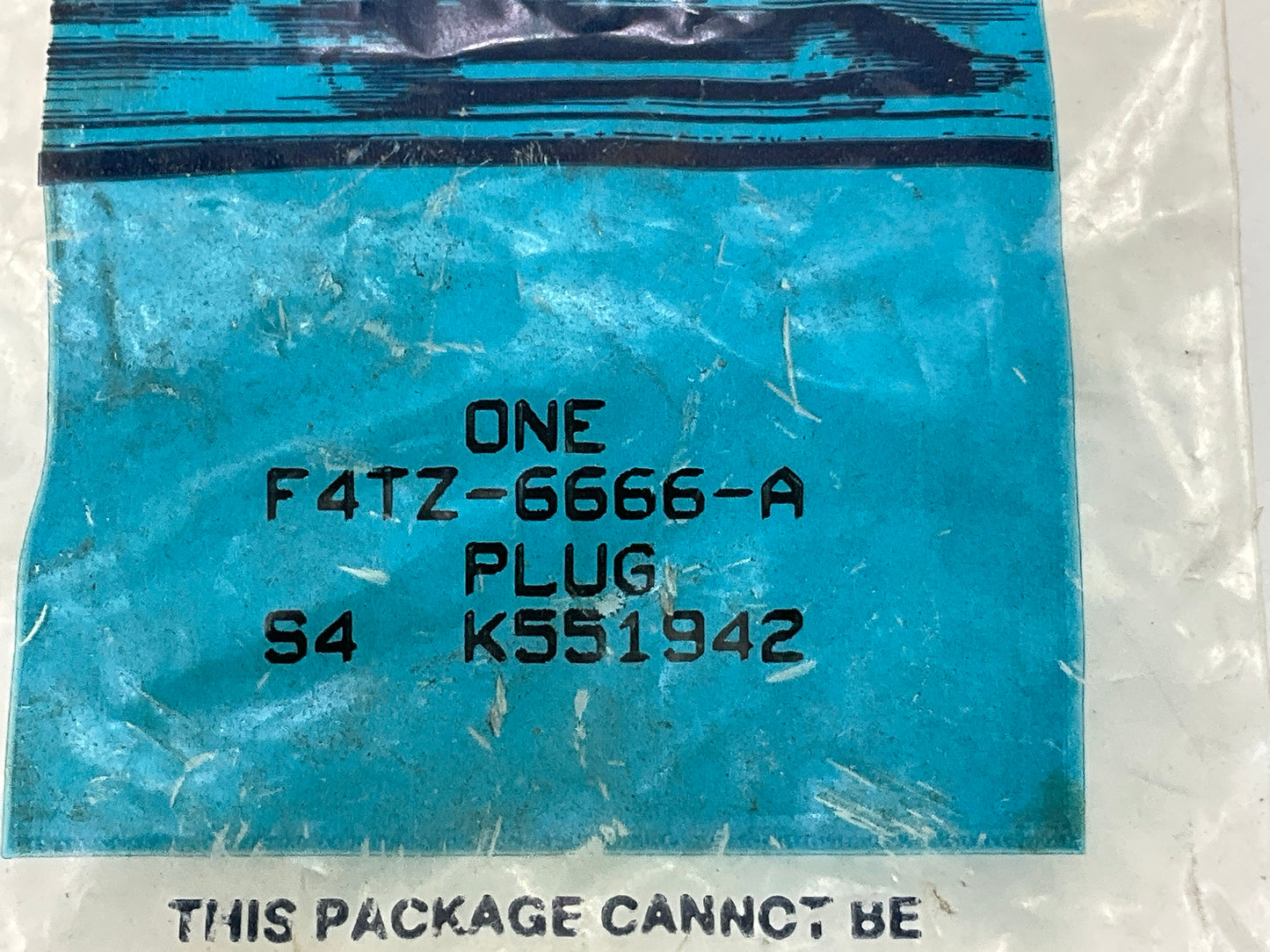NEW - OEM Ford F4TZ-6666-A Oil Pump Relief Valve Plug 1994-03 Powerstroke 7.3L
