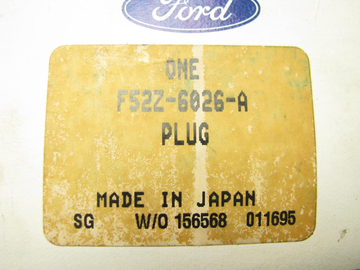 NOS 1995 Ford Probe Freeze Expansion Plug Thermostat Housing Cover F52Z-6026-A